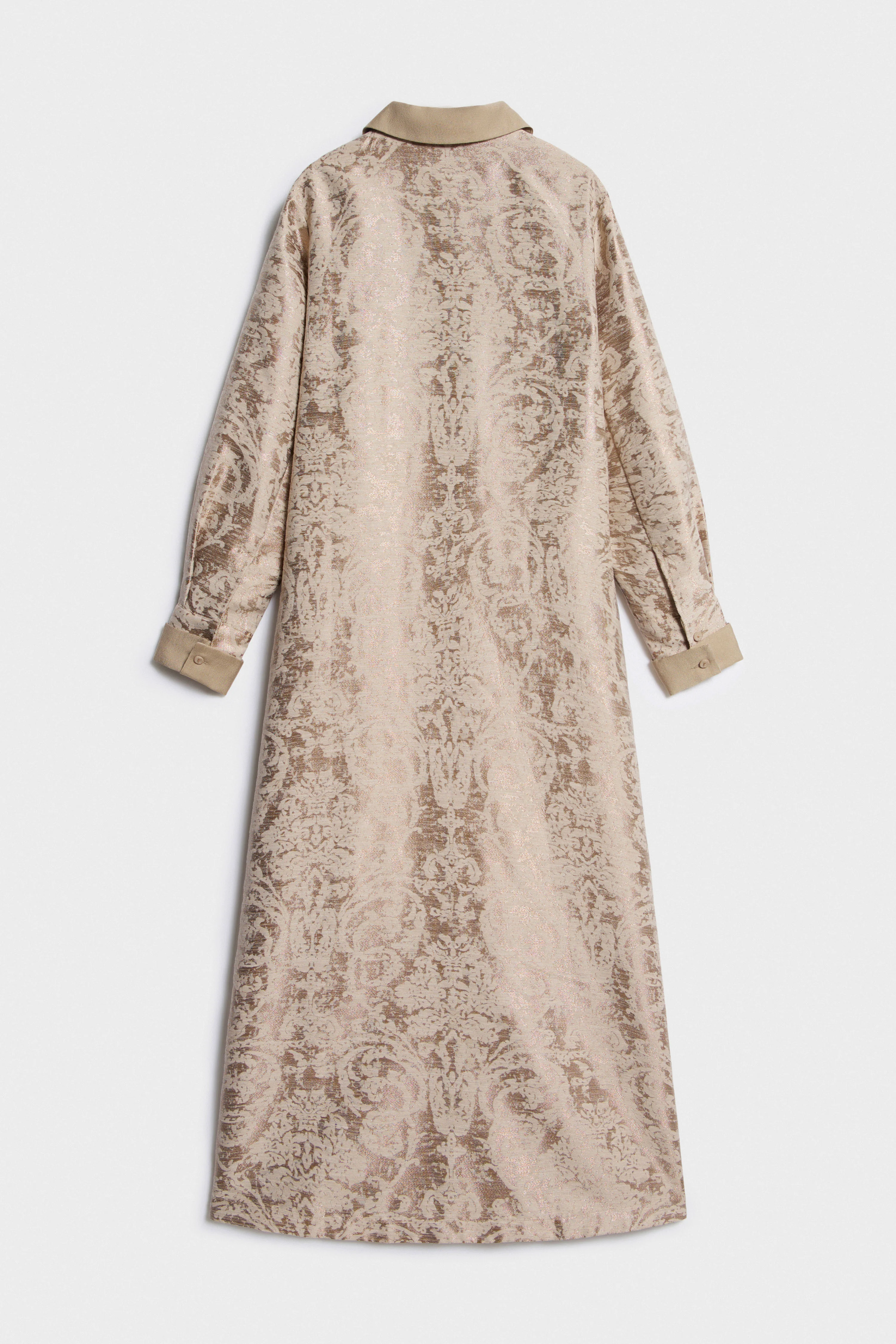 JACQUARD-WEAVE LINEN-BLEND DRESS - Image 6