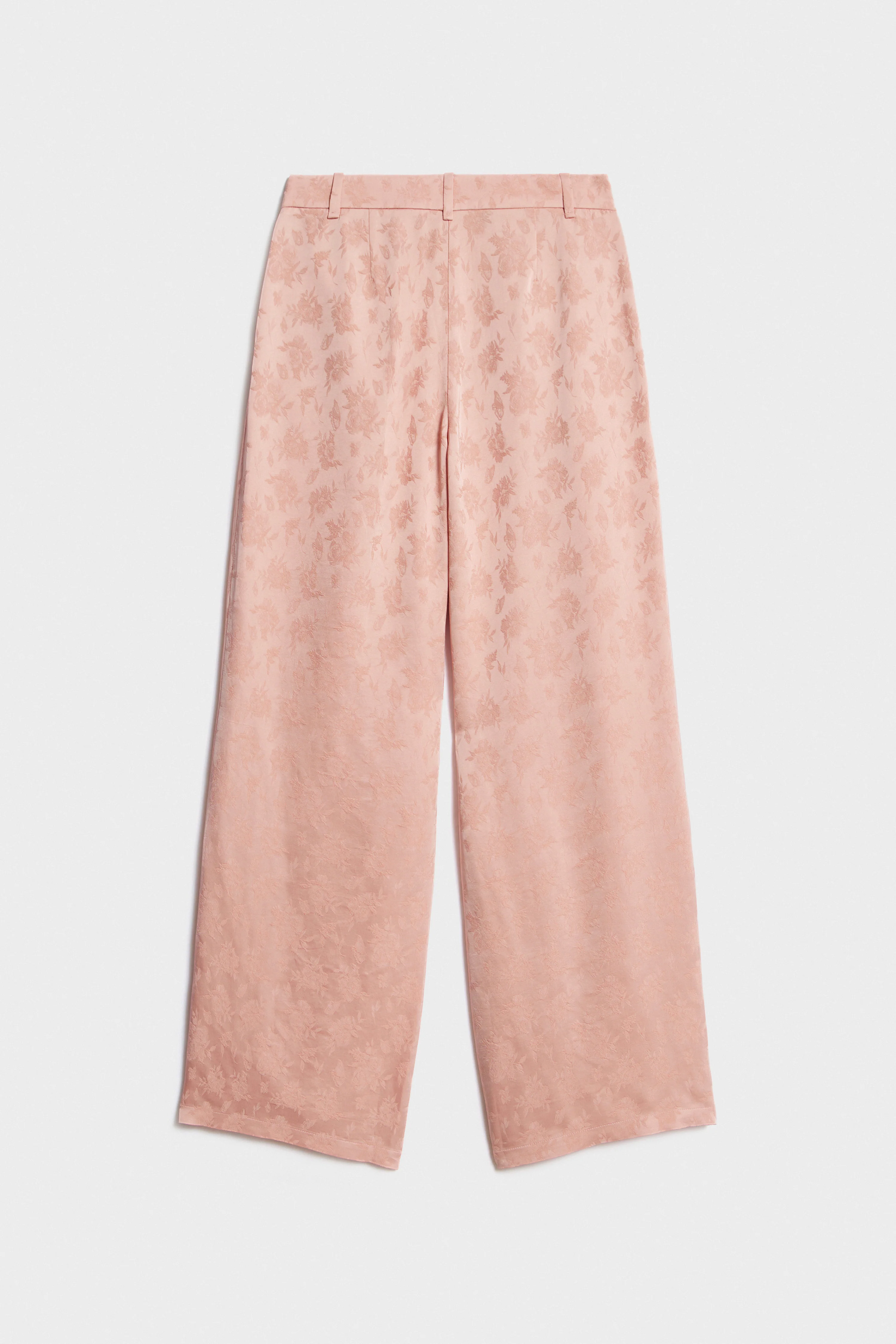 JACQUARD-WEAVE STRAIGHT TROUSERS - Image 5