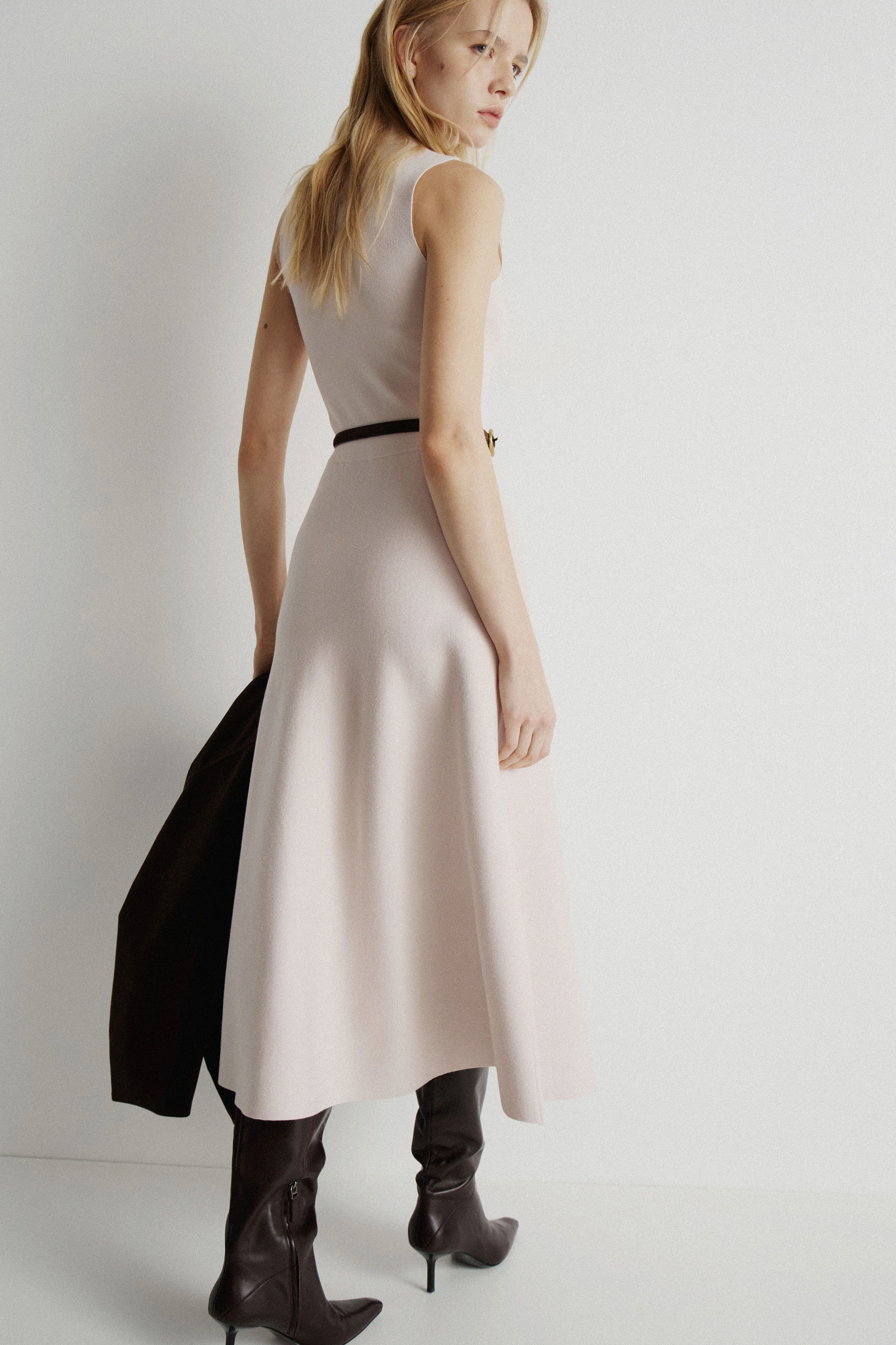 KNIT DRESS WITH HIGH NECK - Image 4