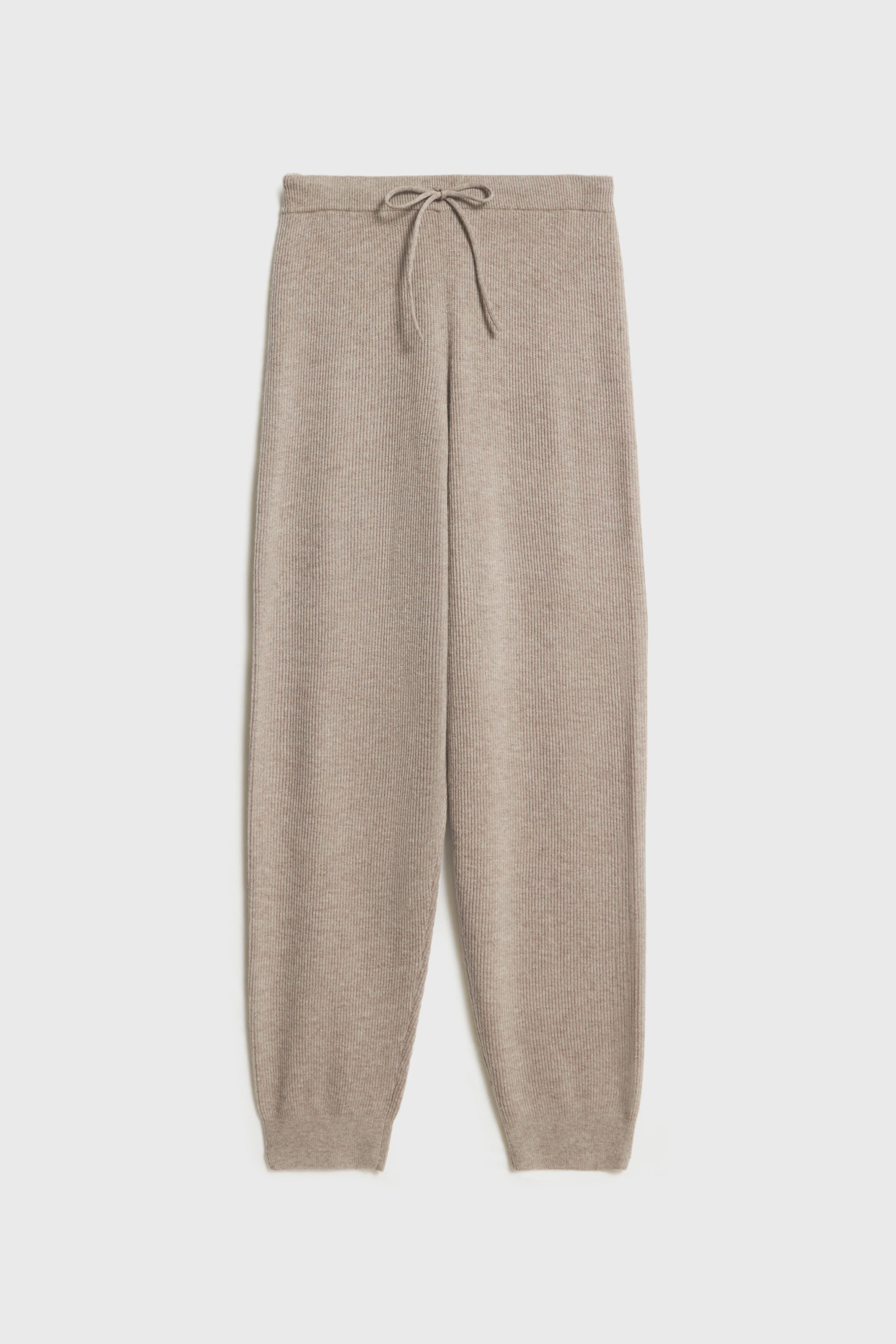 KNIT WOOL-BLEND JOGGER TROUSERS - Image 4