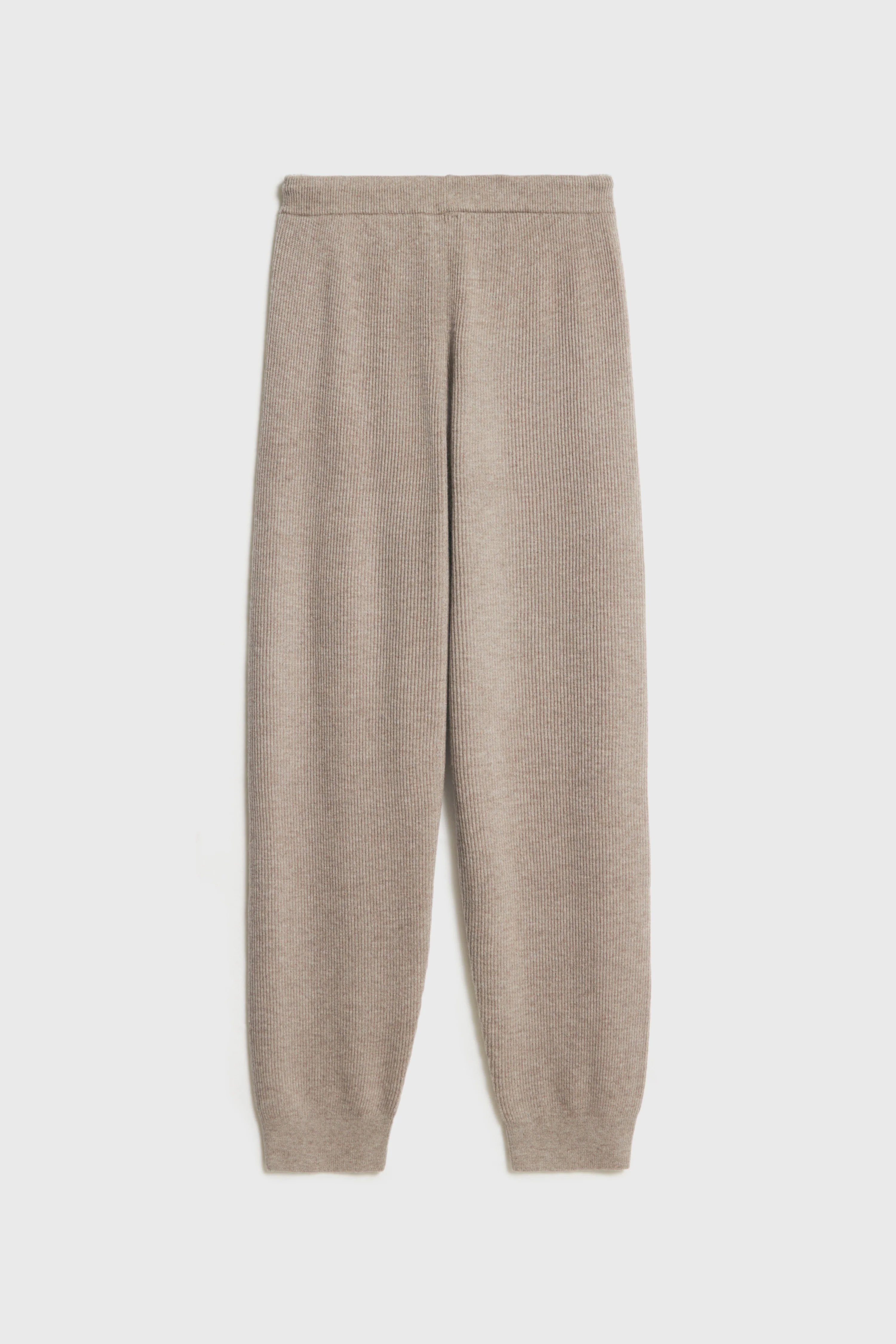 KNIT WOOL-BLEND JOGGER TROUSERS - Image 5