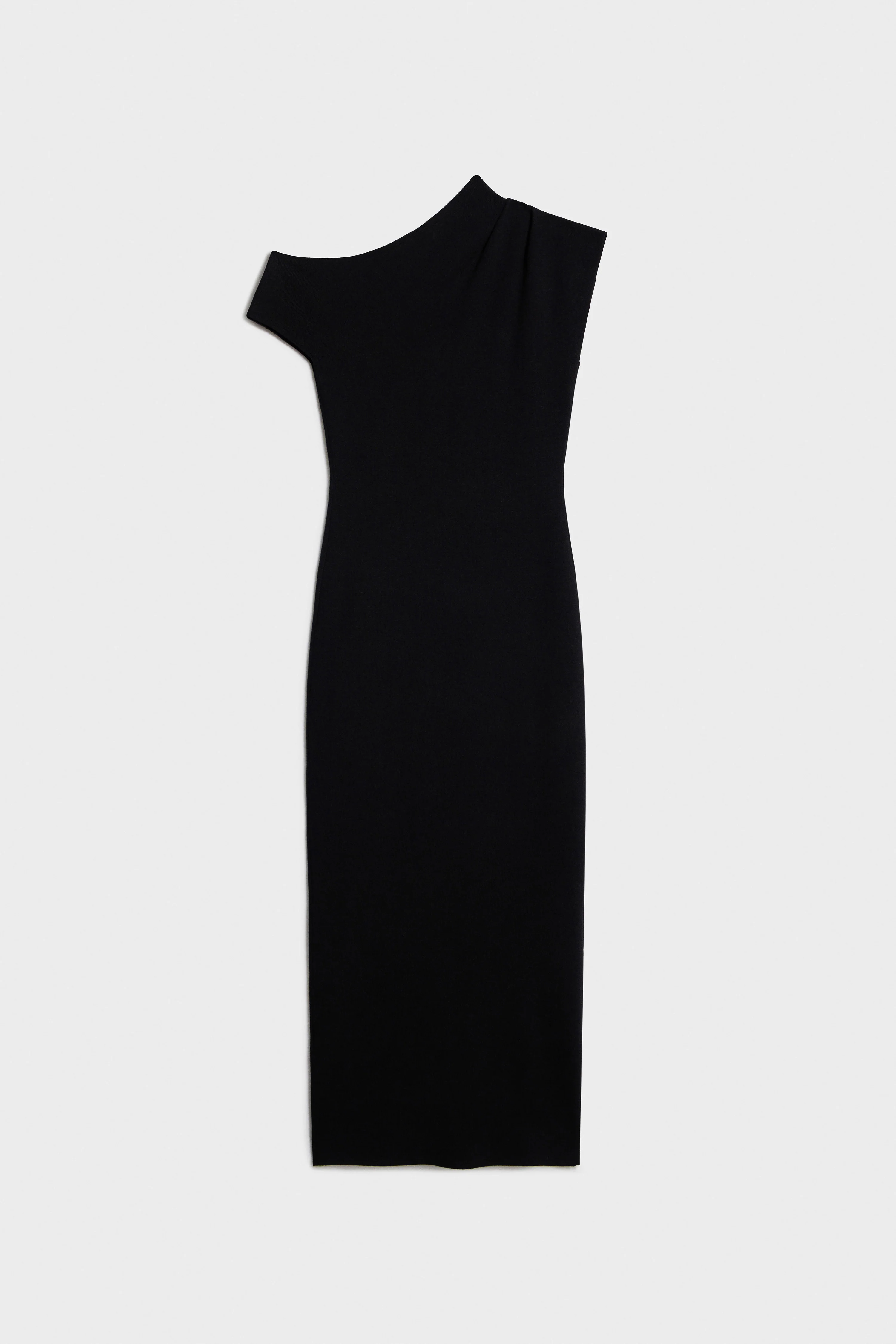 DRAPED KNIT VISCOSE MIDI DRESS - Image 6