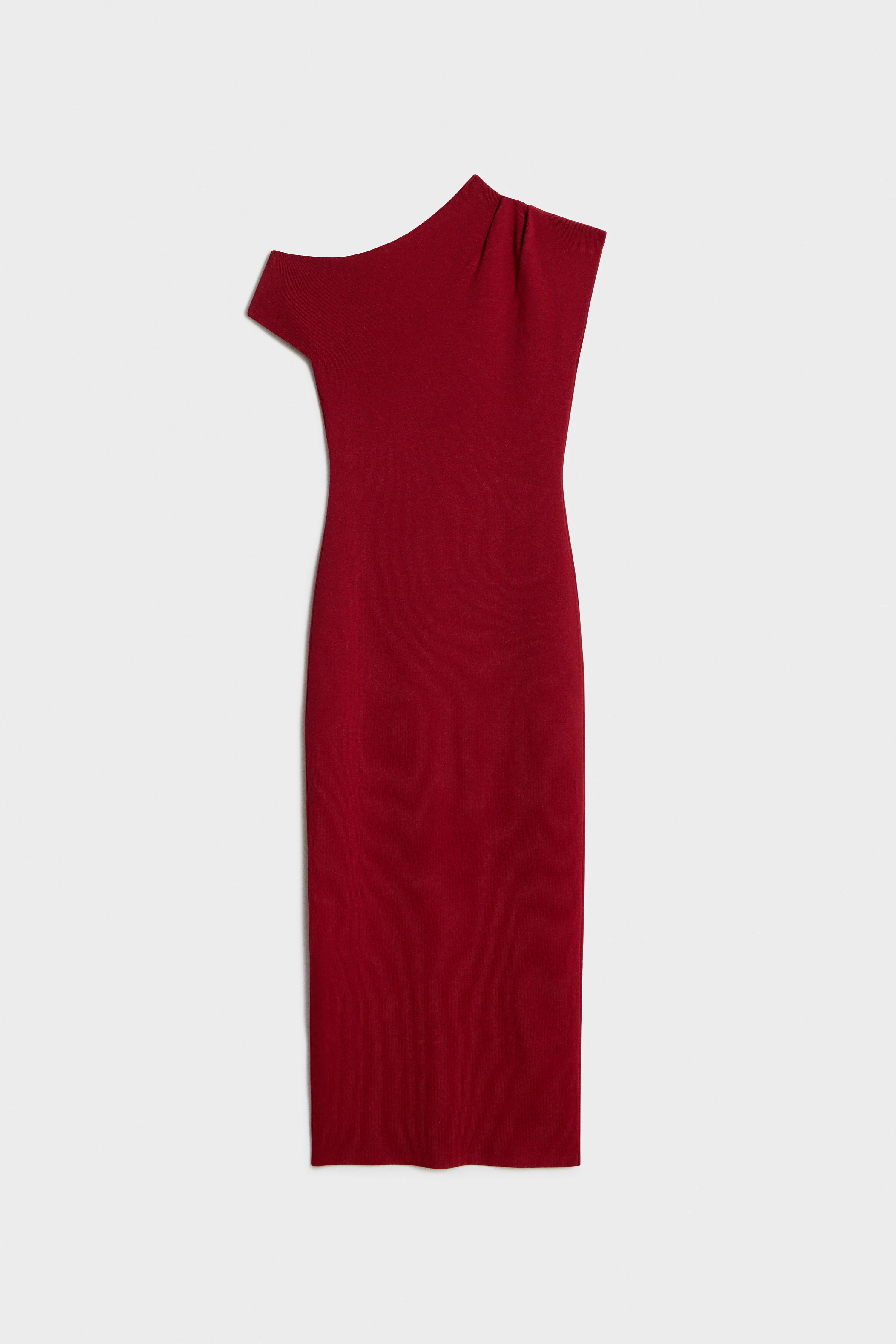 DRAPED KNIT VISCOSE MIDI DRESS - Image 6