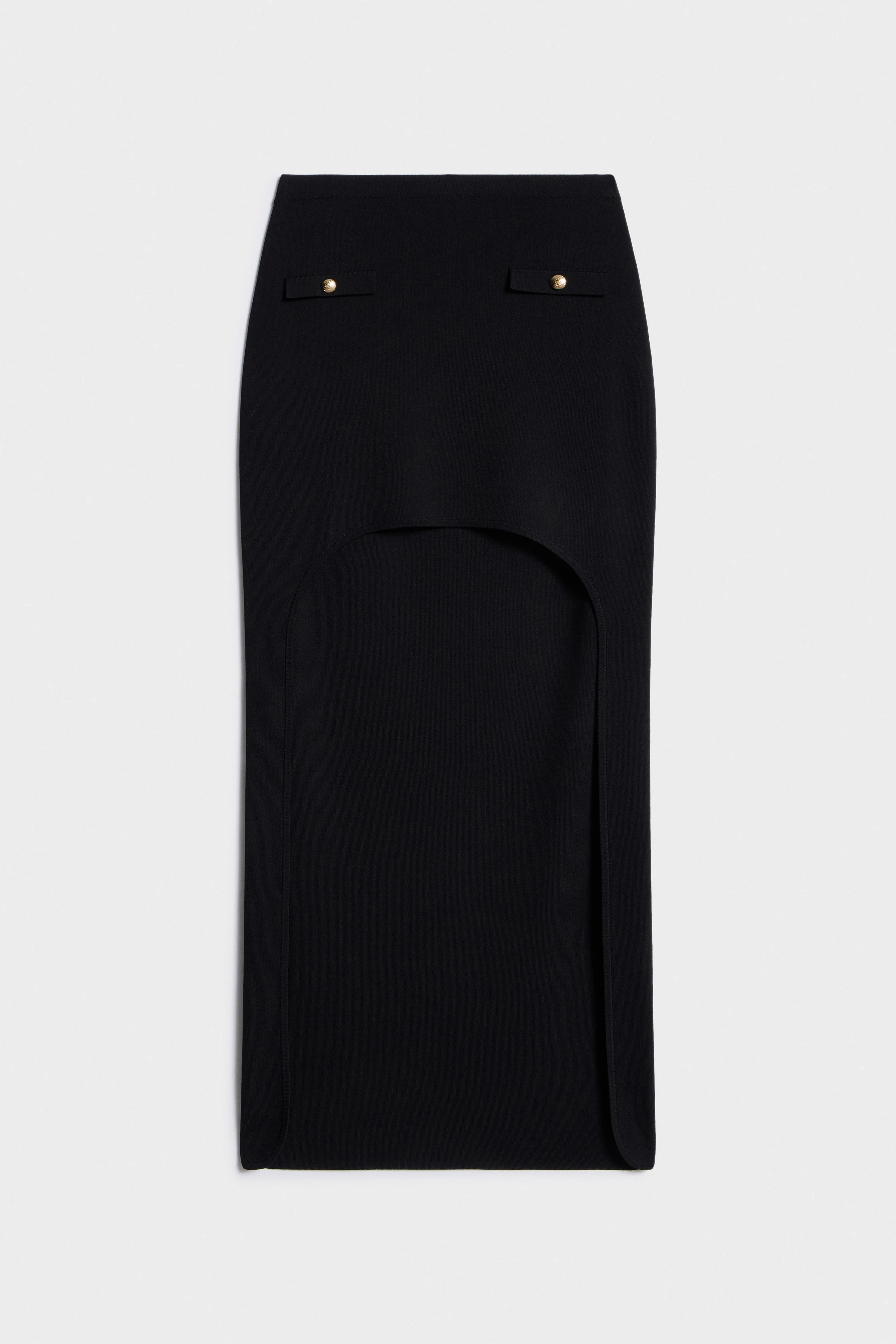 KNITTED CUT-OUT FRONT SKIRT - Image 6