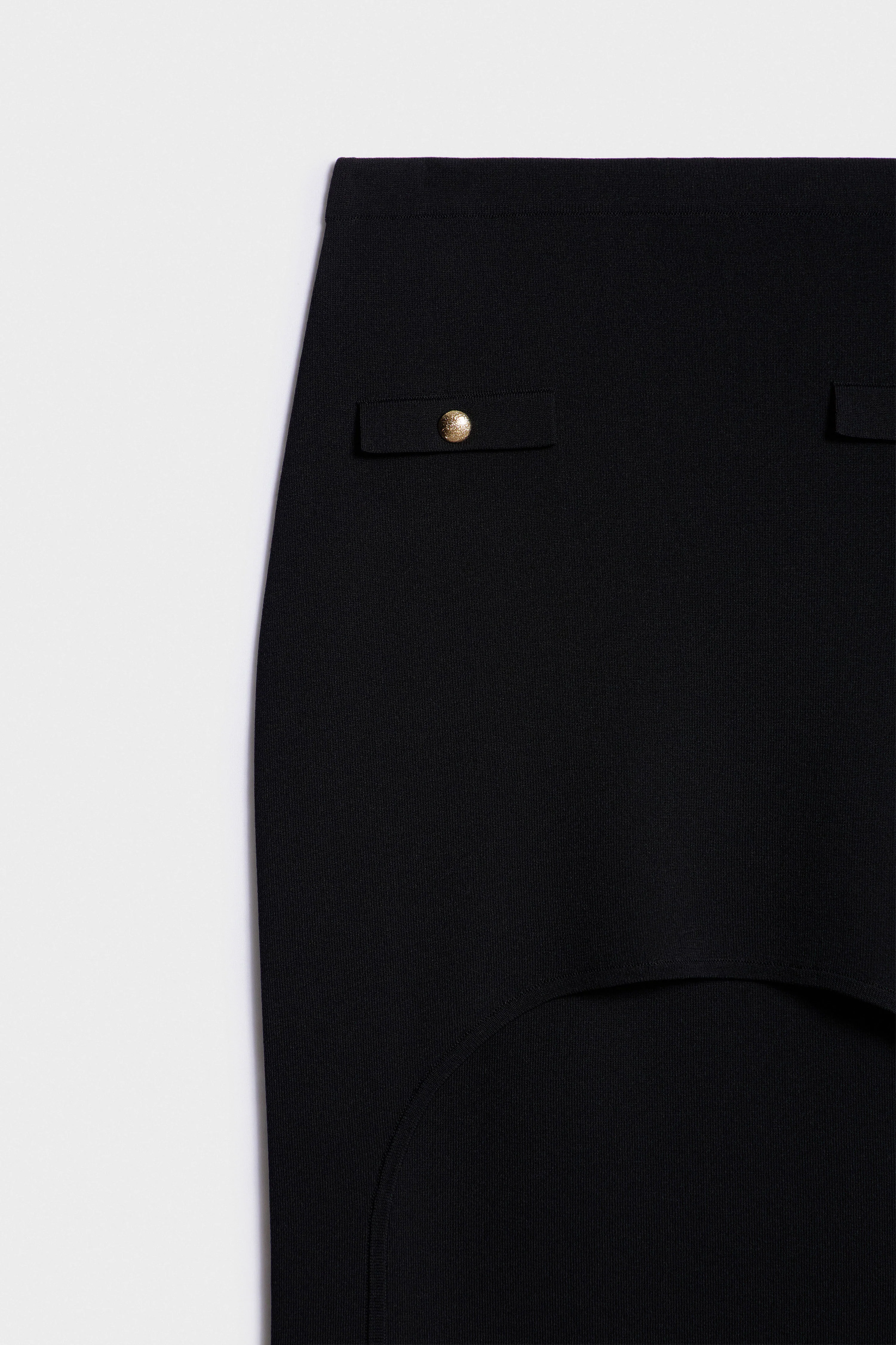 KNITTED CUT-OUT FRONT SKIRT - Image 8