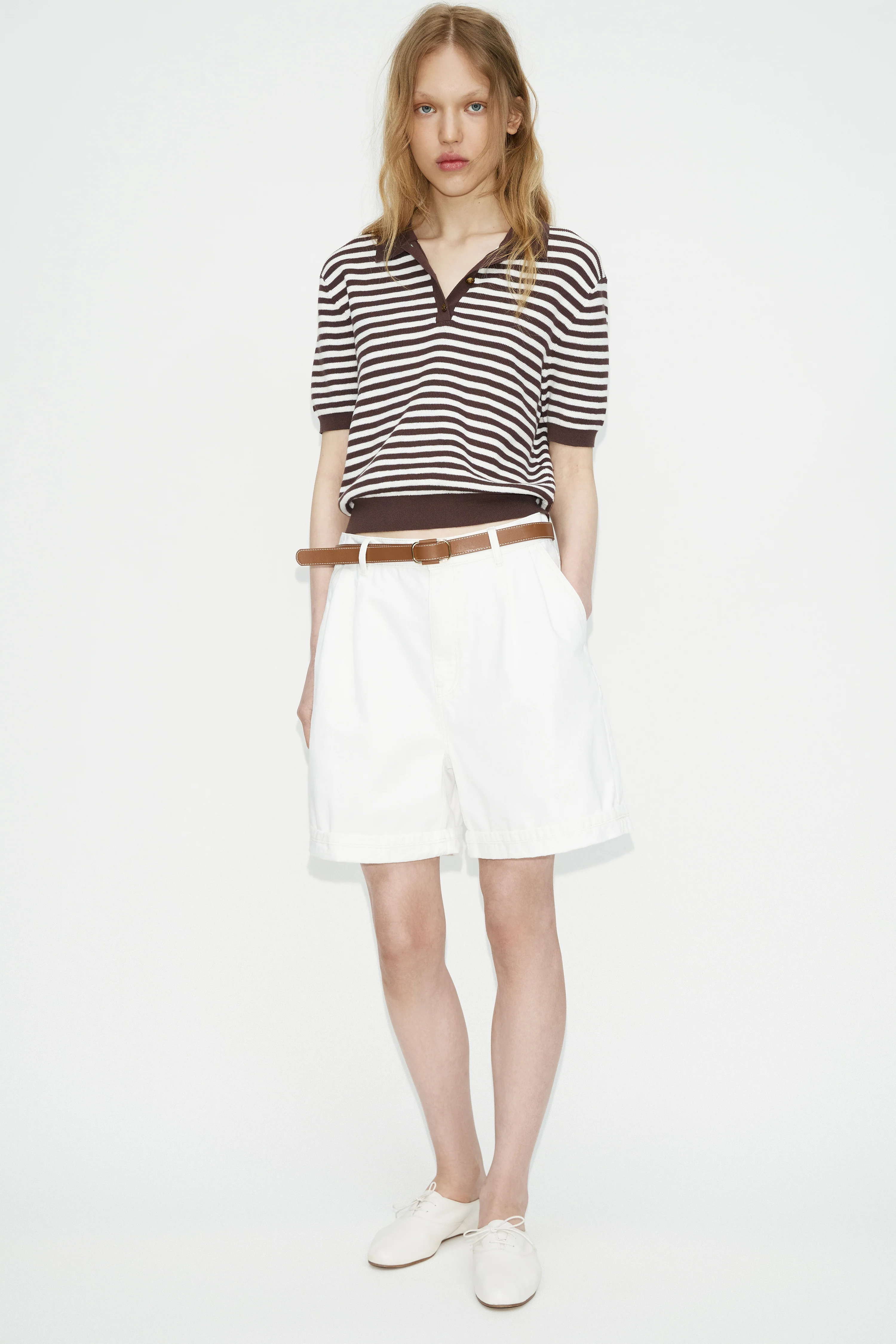 KNITTED INTARSIA MOTIF POLO JUMPER - Image 3