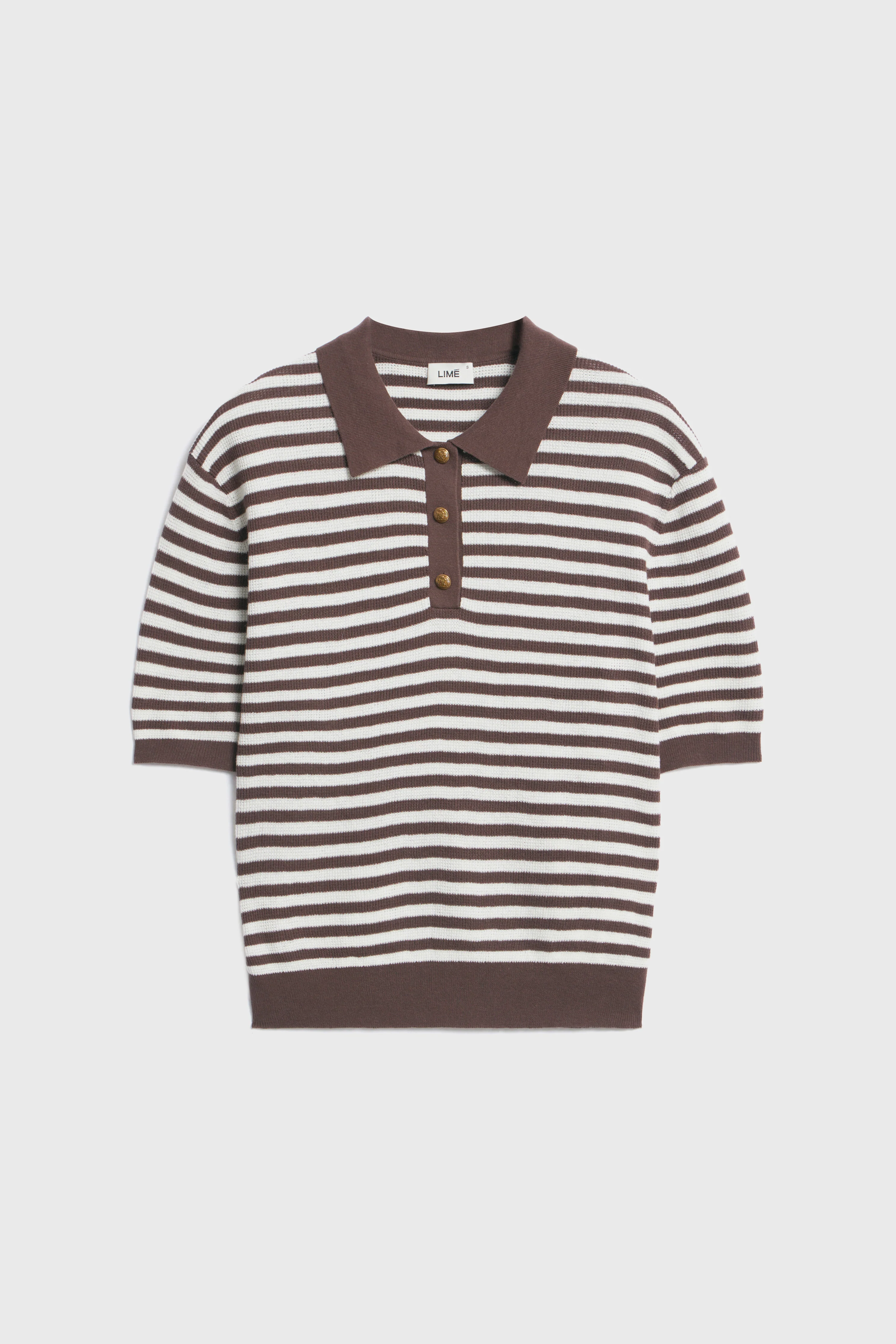 KNITTED INTARSIA MOTIF POLO JUMPER - Image 5