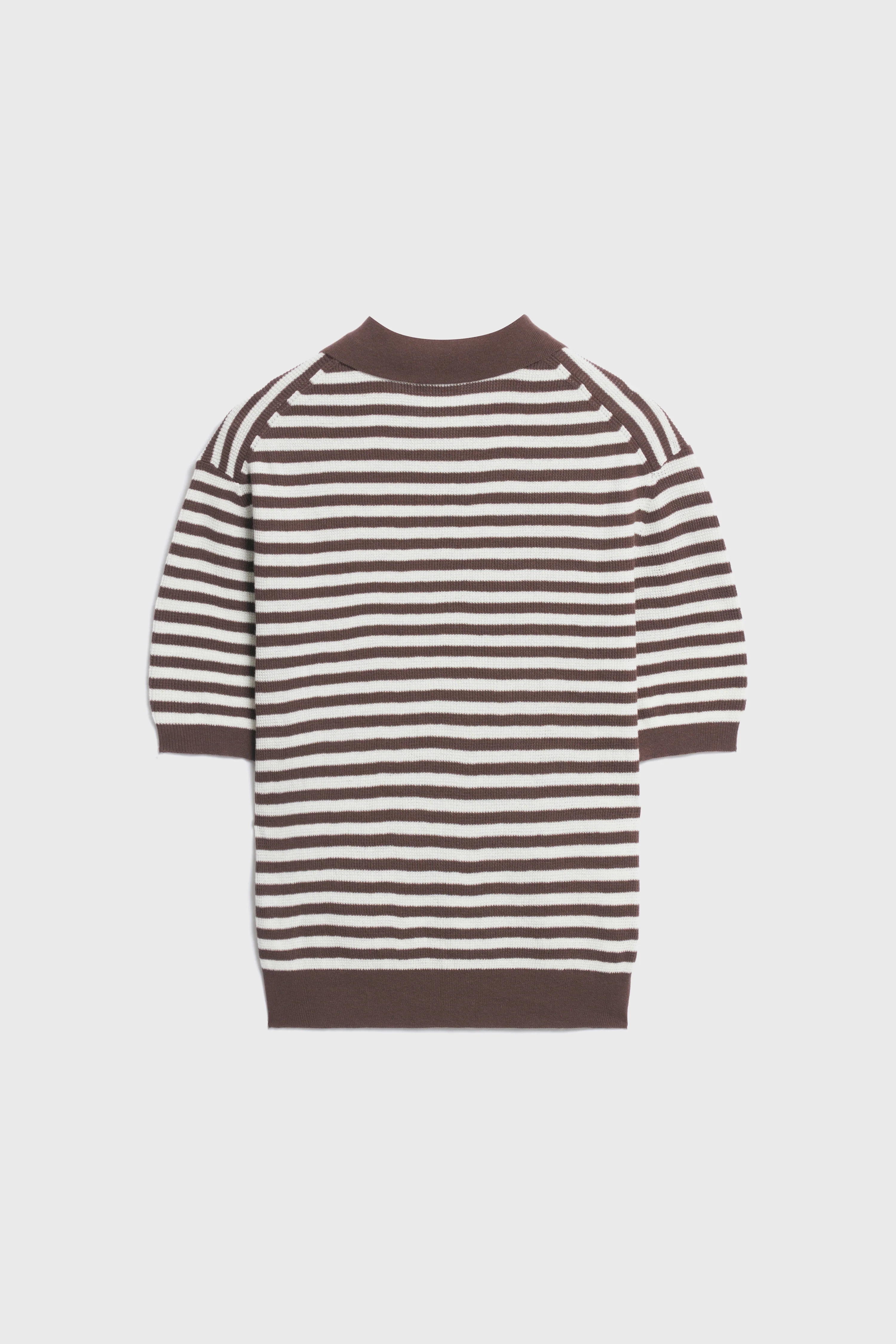 KNITTED INTARSIA MOTIF POLO JUMPER - Image 6