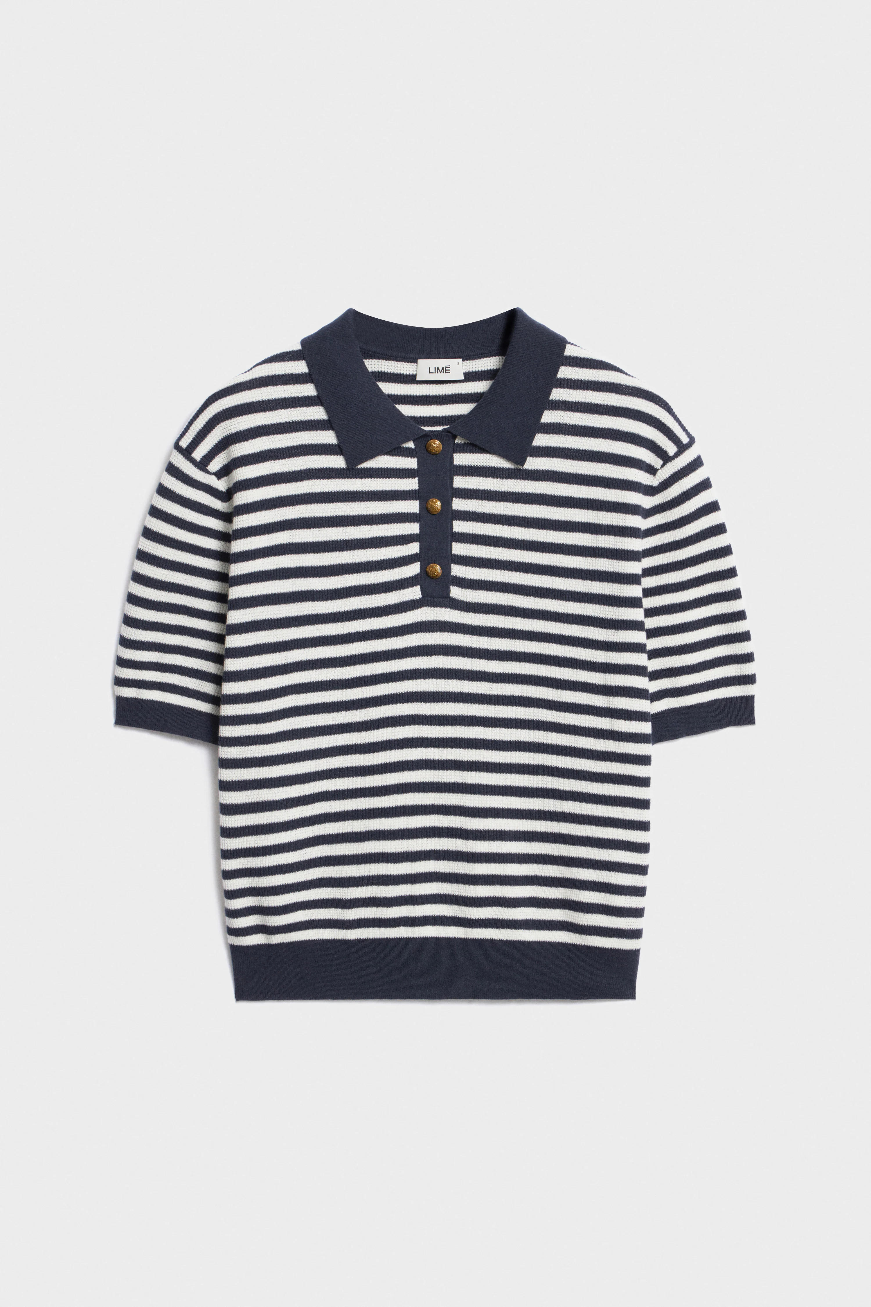 KNITTED INTARSIA MOTIF POLO JUMPER - Image 5