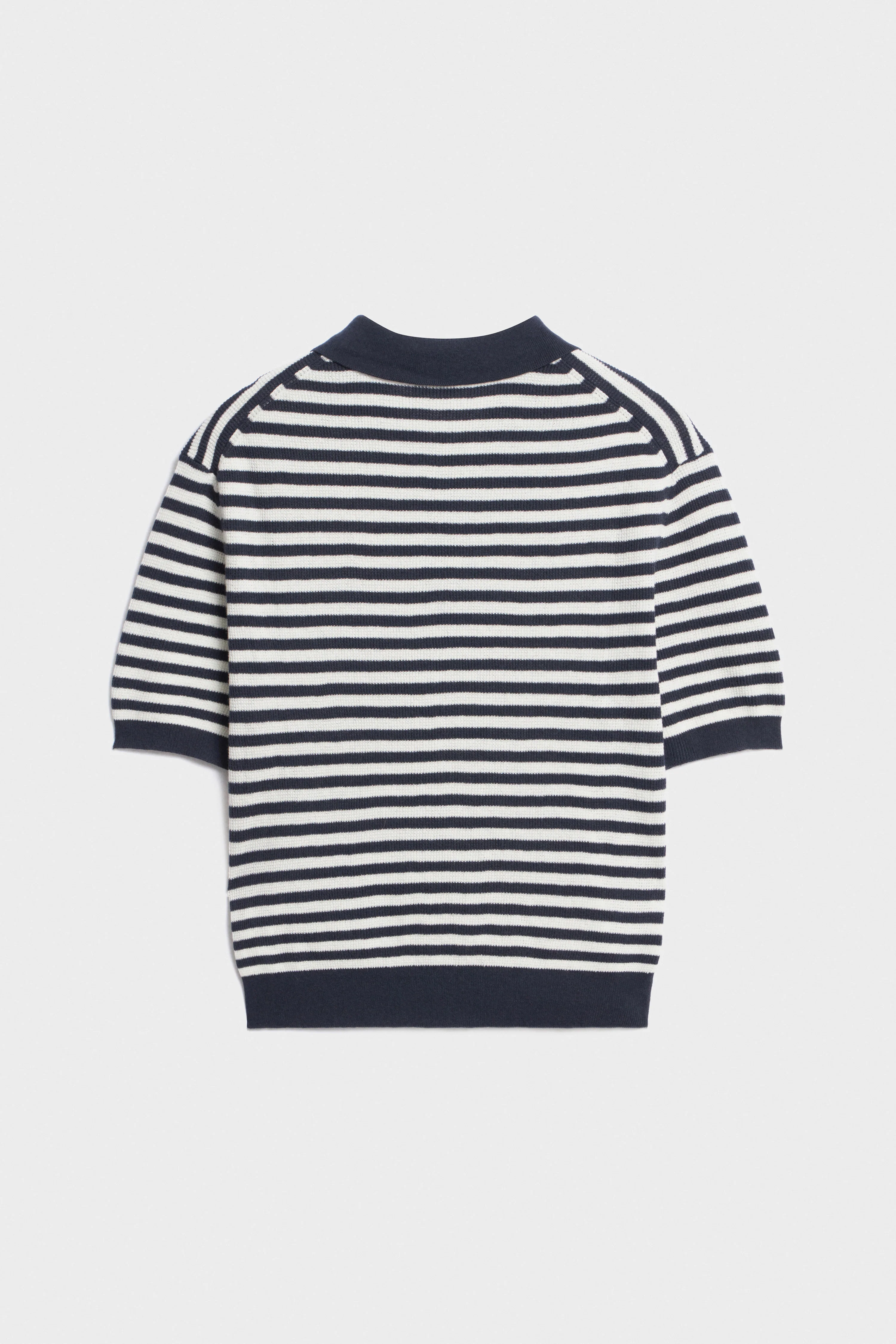 KNITTED INTARSIA MOTIF POLO JUMPER - Image 6