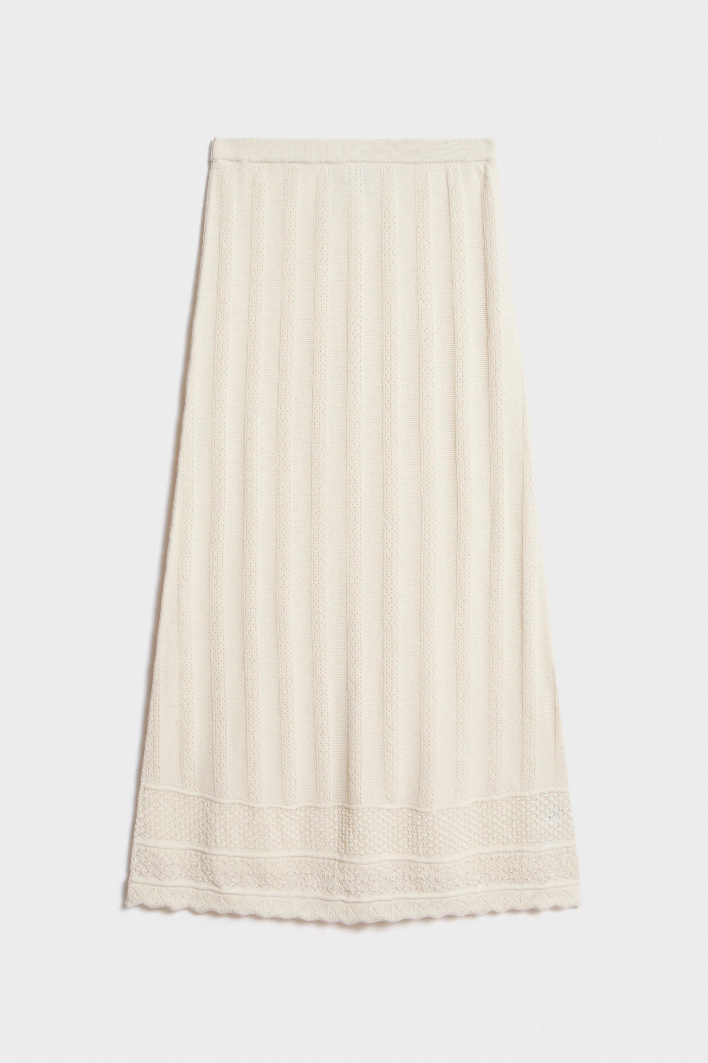 HOLE-KNIT MIDI SKIRT - Image 6