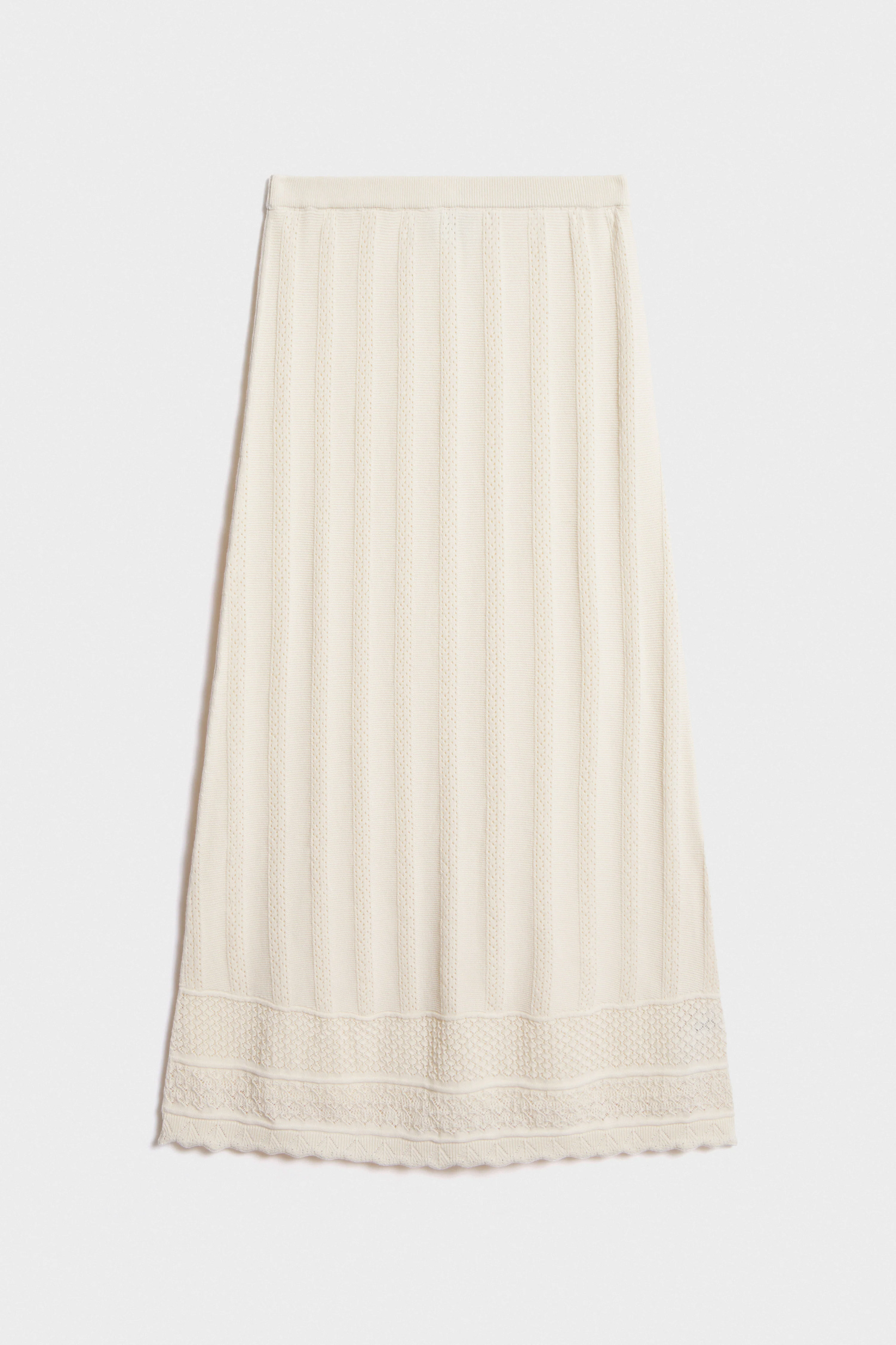 HOLE-KNIT MIDI SKIRT - Image 7