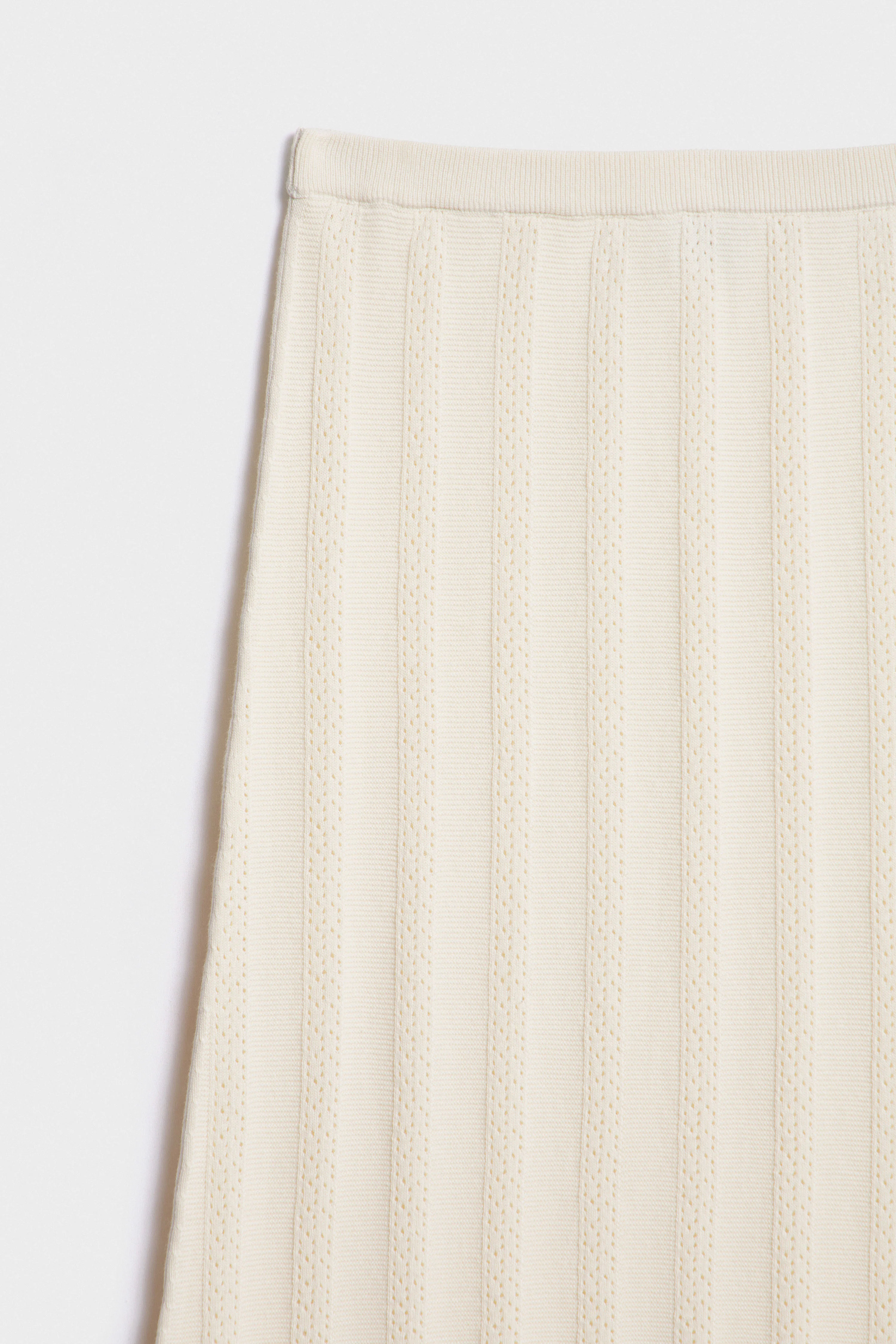 HOLE-KNIT MIDI SKIRT - Image 8