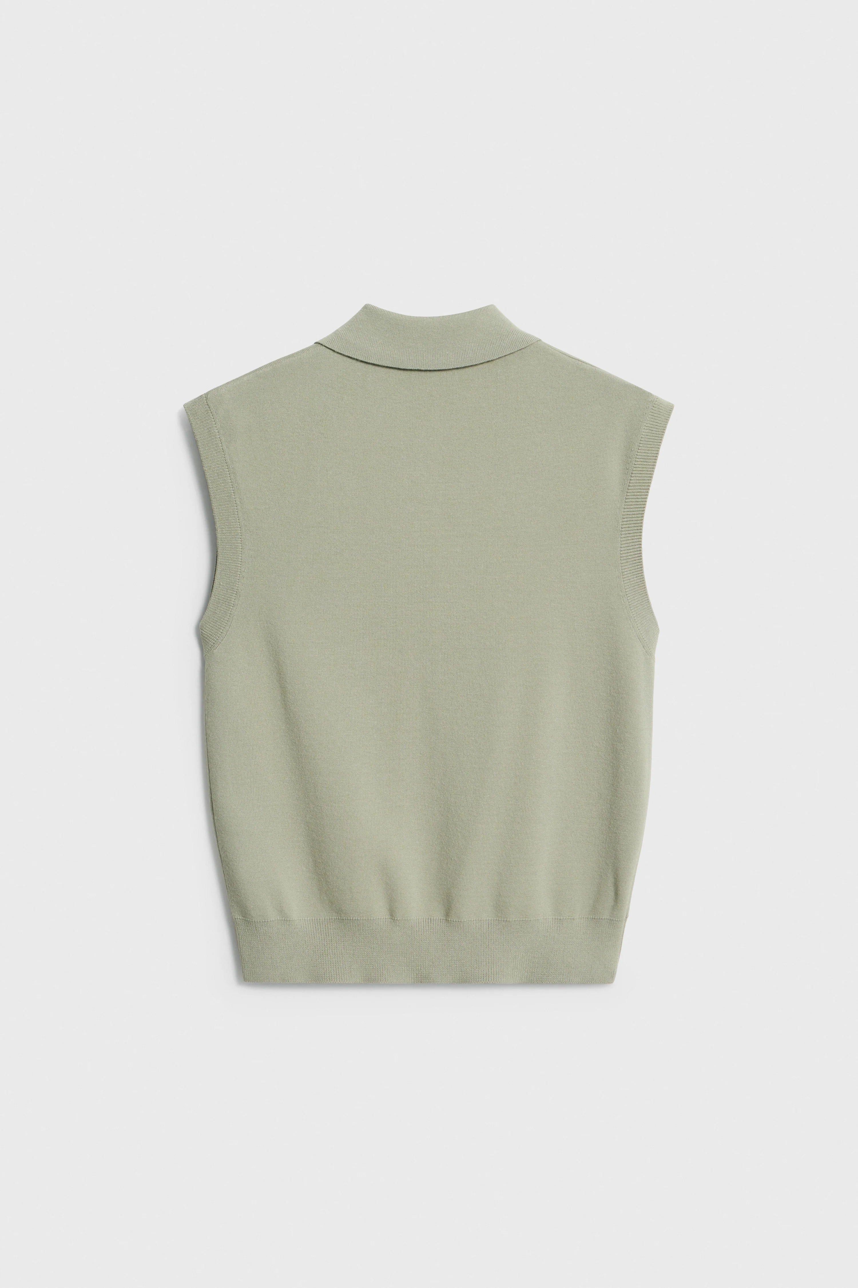 KNITTED POLO TOP - Image 2