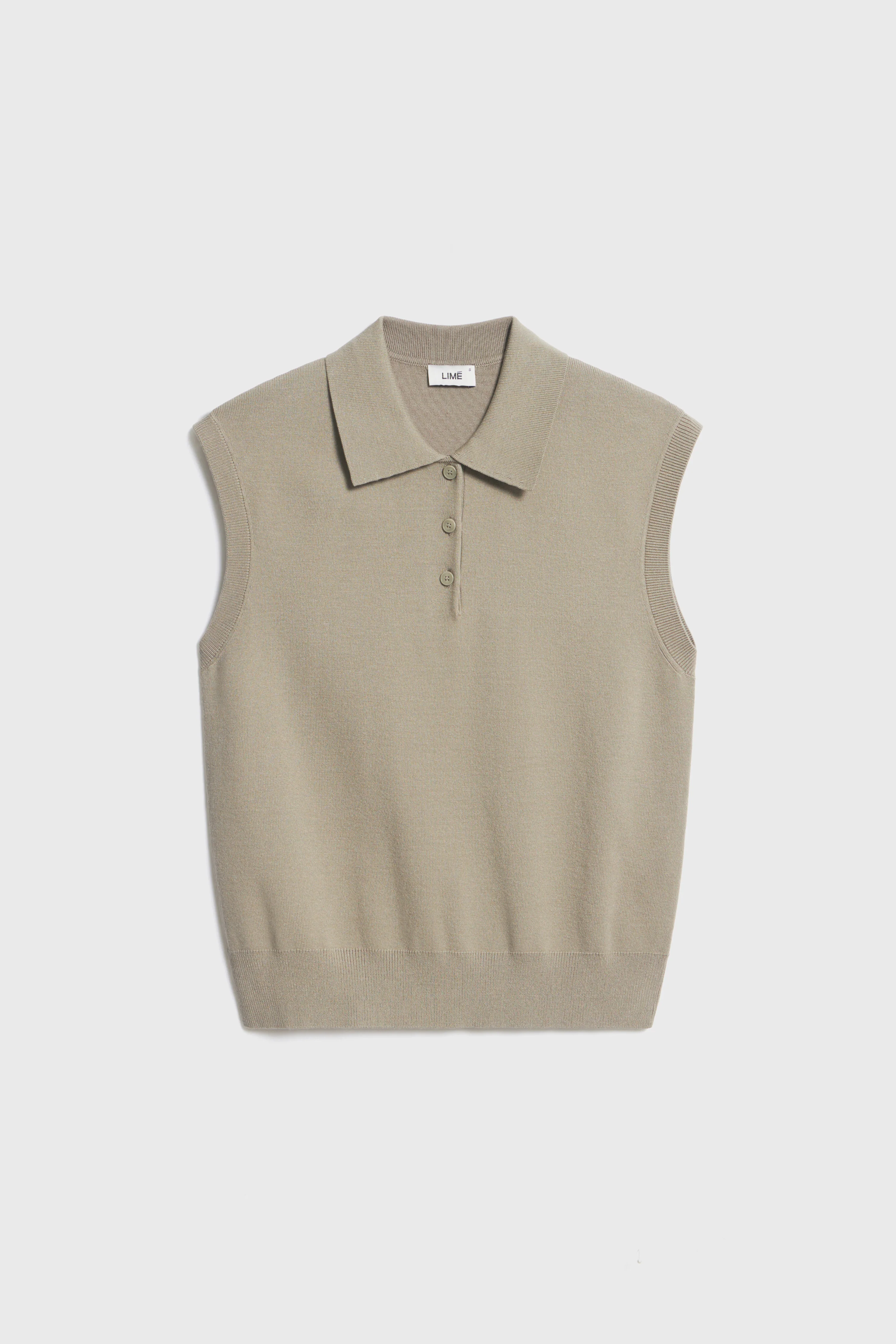 KNITTED POLO TOP - Image 5