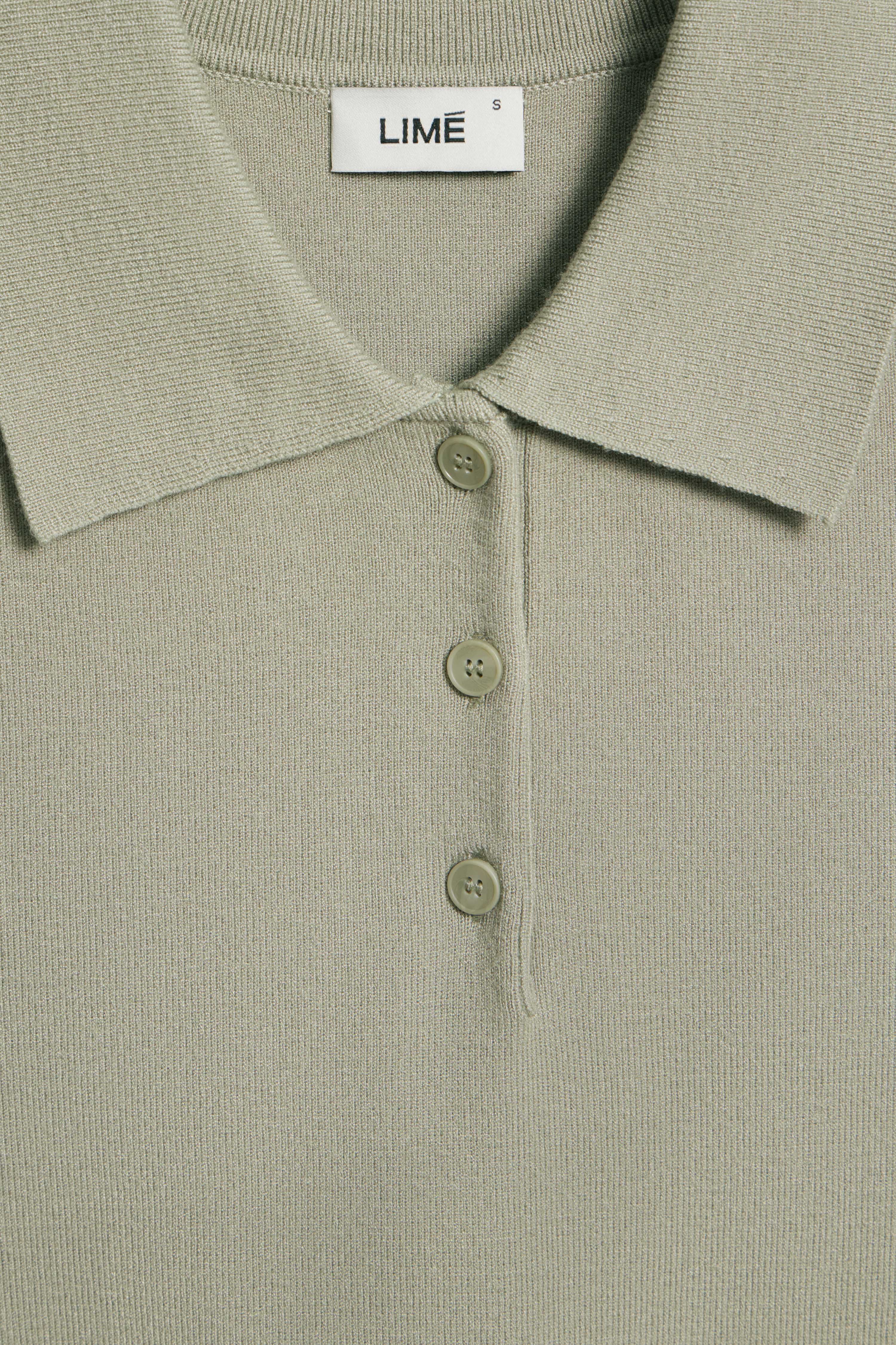 KNITTED POLO TOP - Image 3
