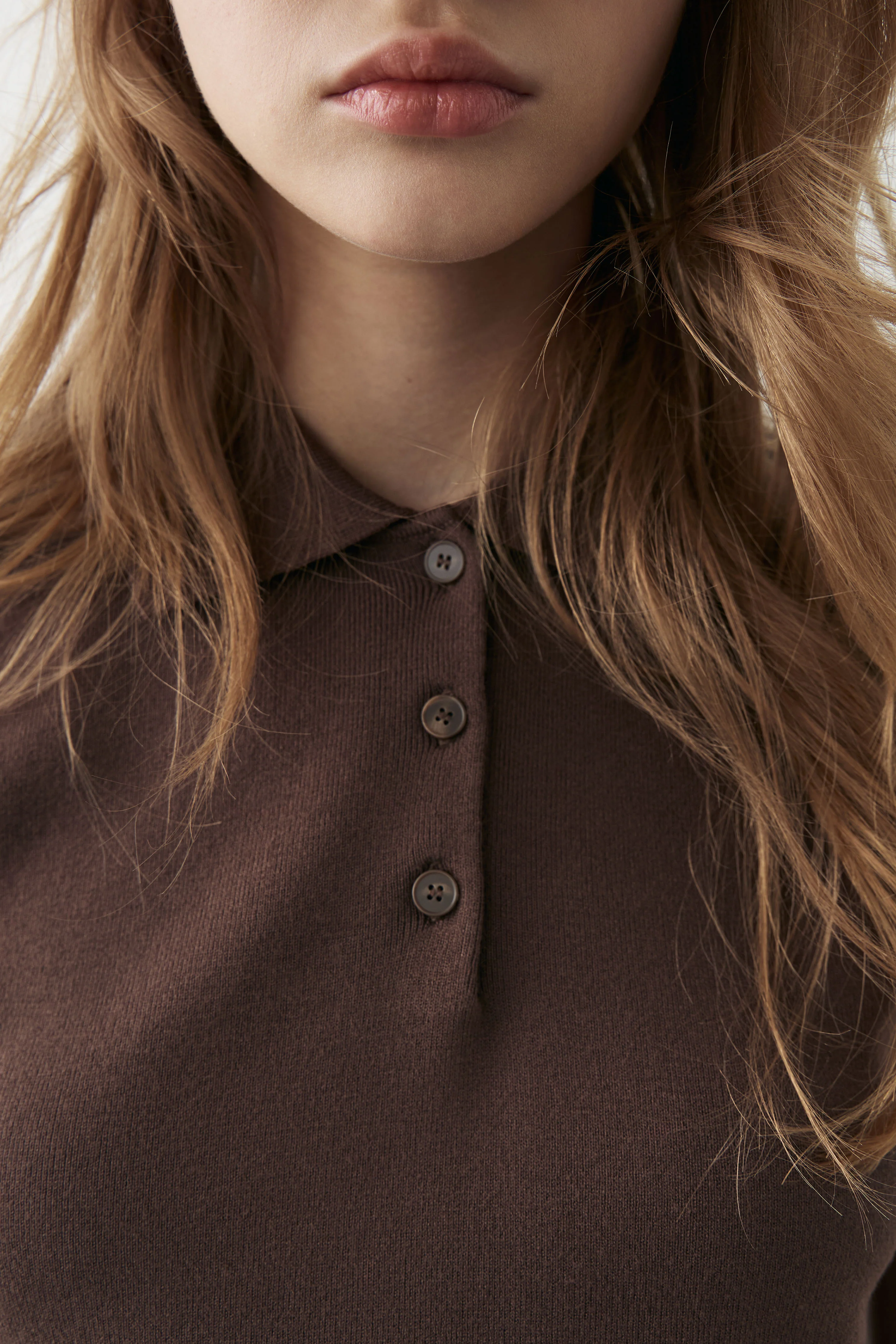 KNITTED POLO TOP - Image 4