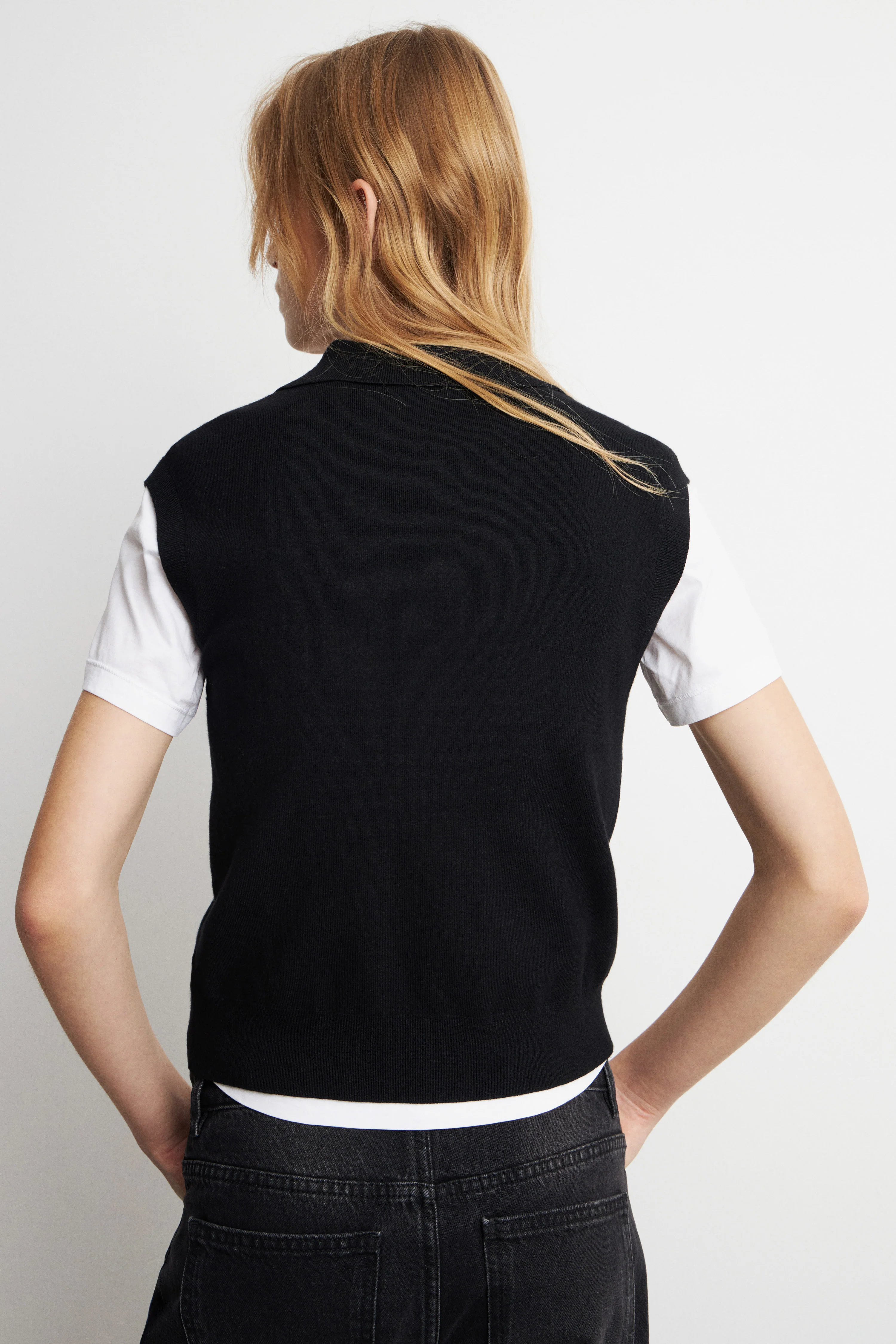 KNITTED POLO TOP - Image 4