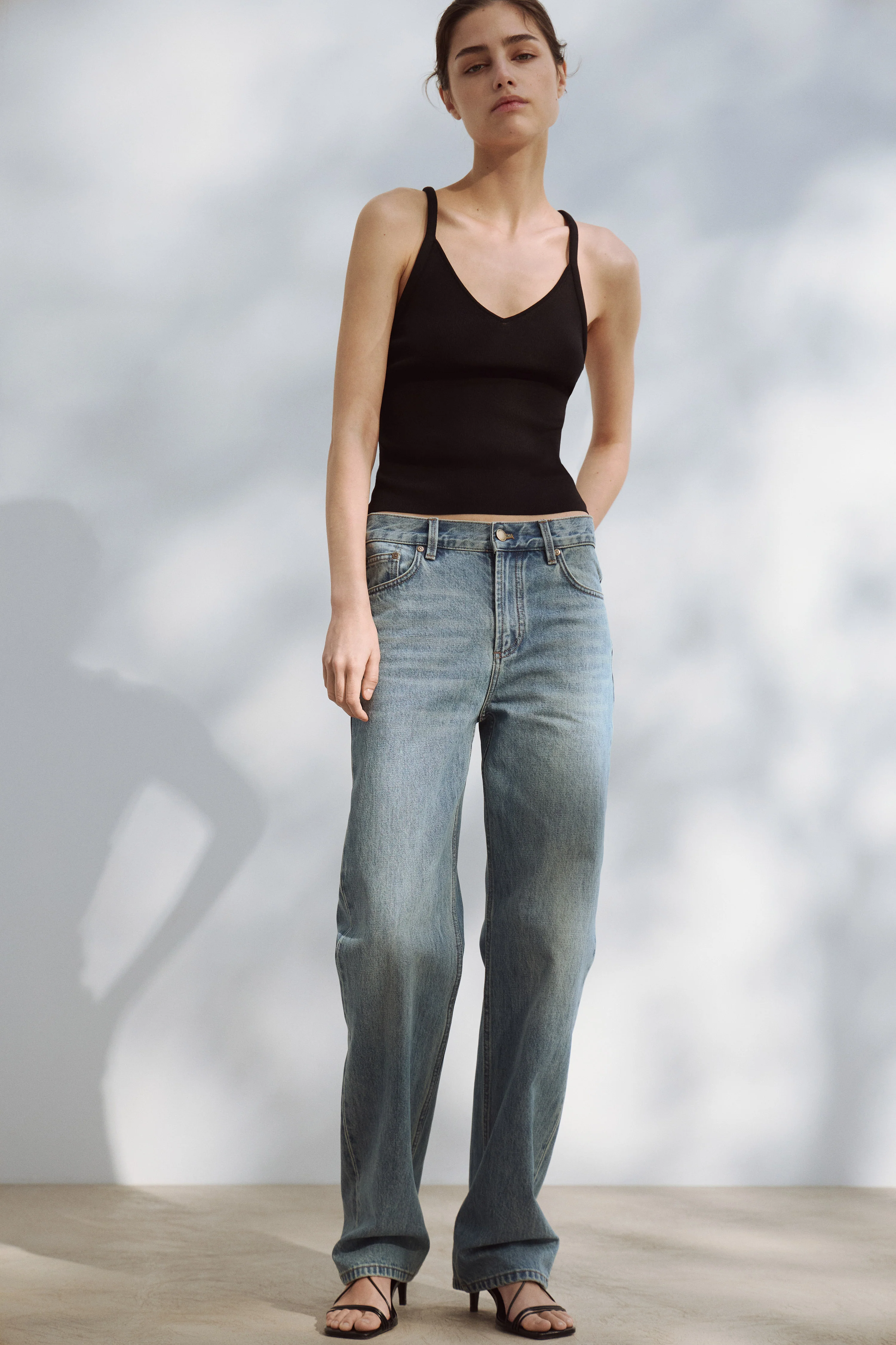 KNITTED STRAPPY TOP - Image 2