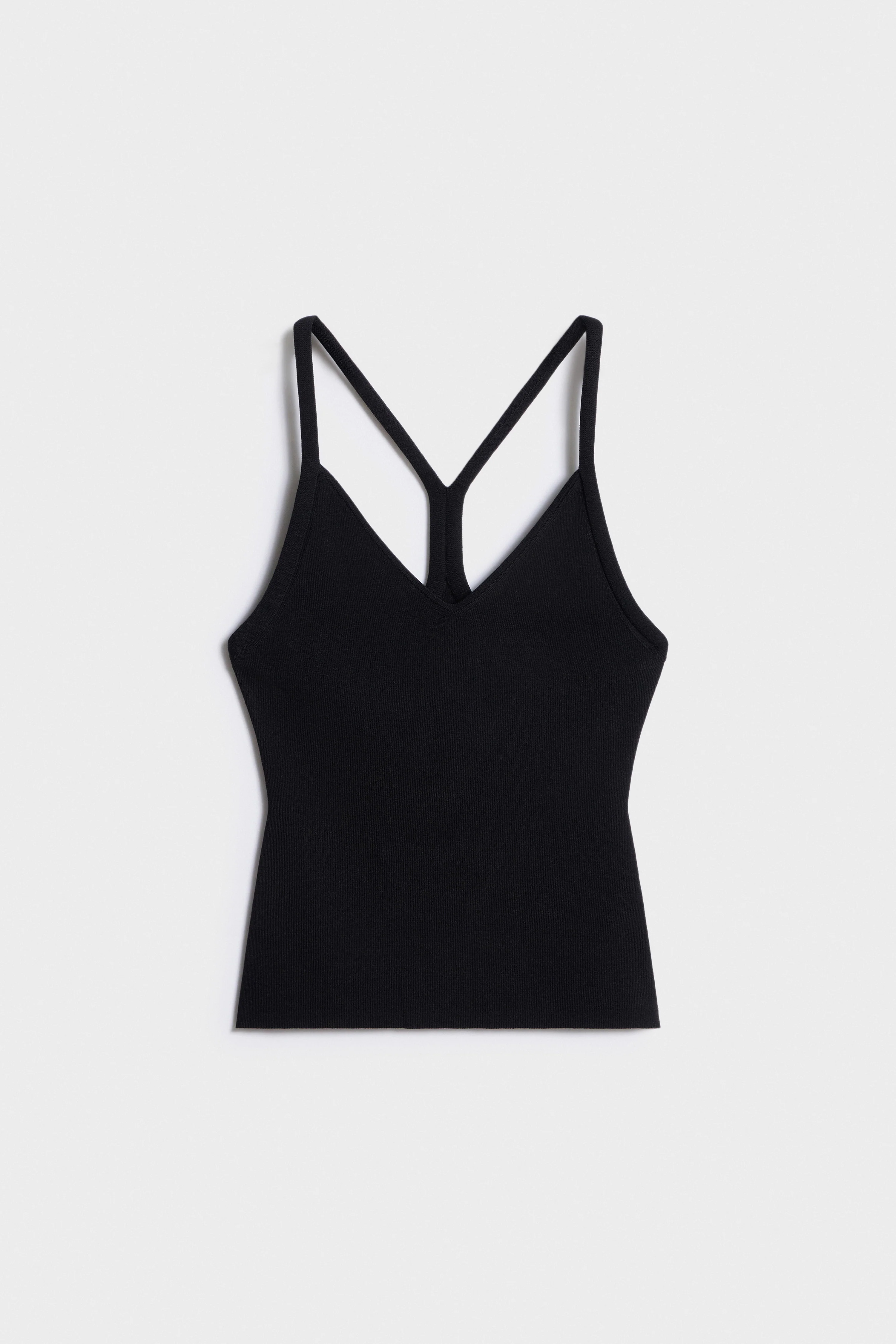 KNITTED STRAPPY TOP - Image 4