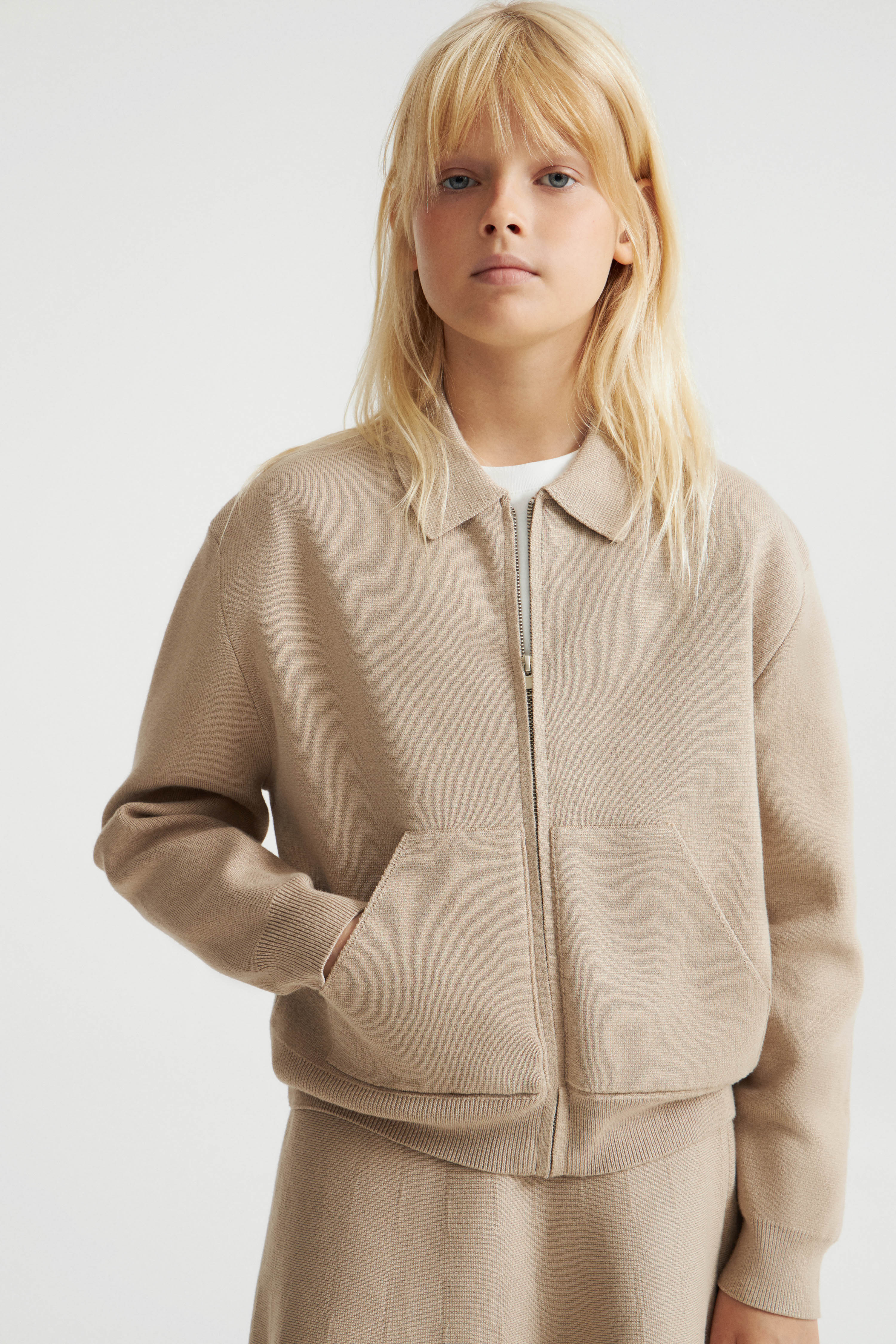 KNITTED ZIP CARDIGAN - Image 5