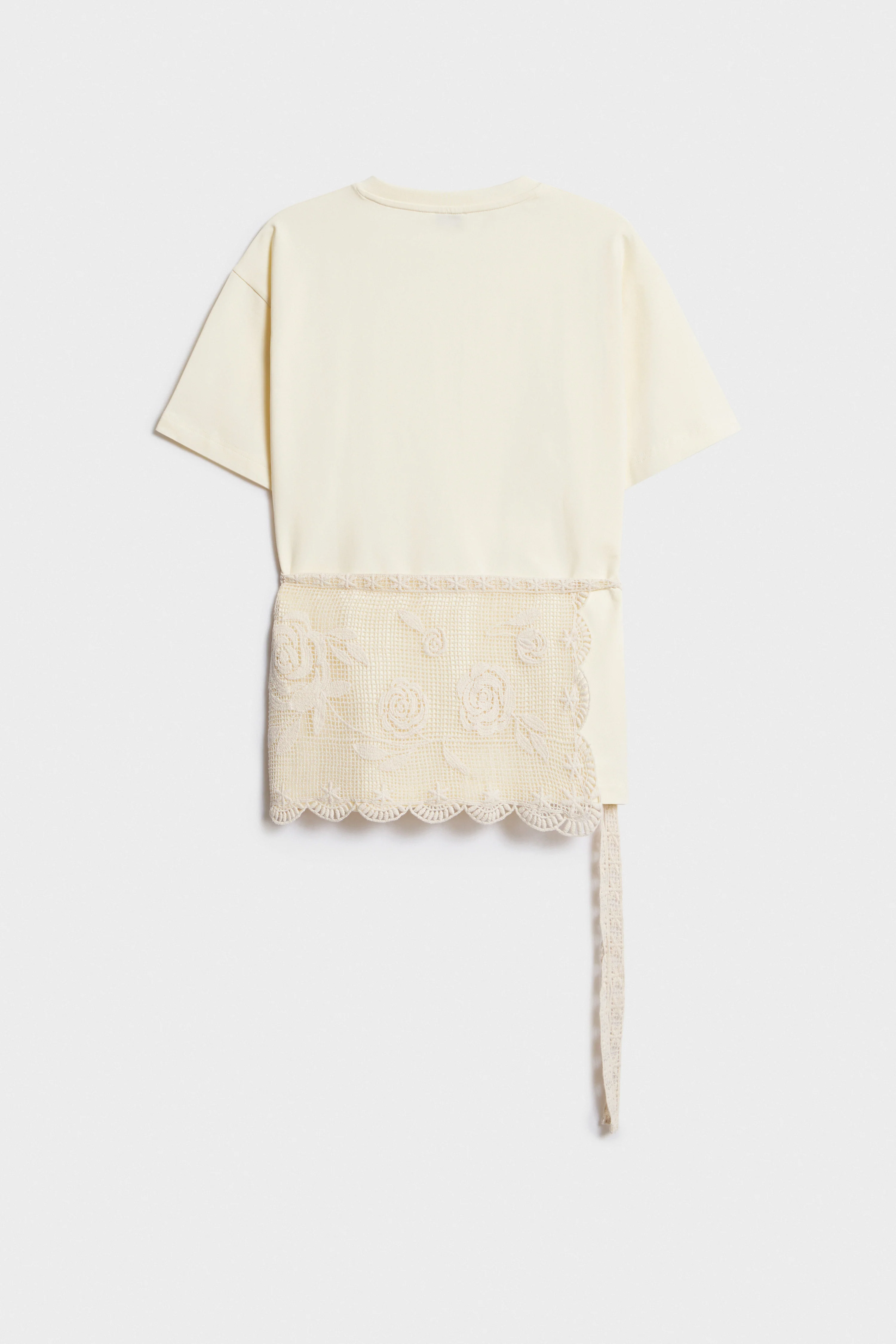 LACE APPLIQUÉ COTTON T-SHIRT - Image 6
