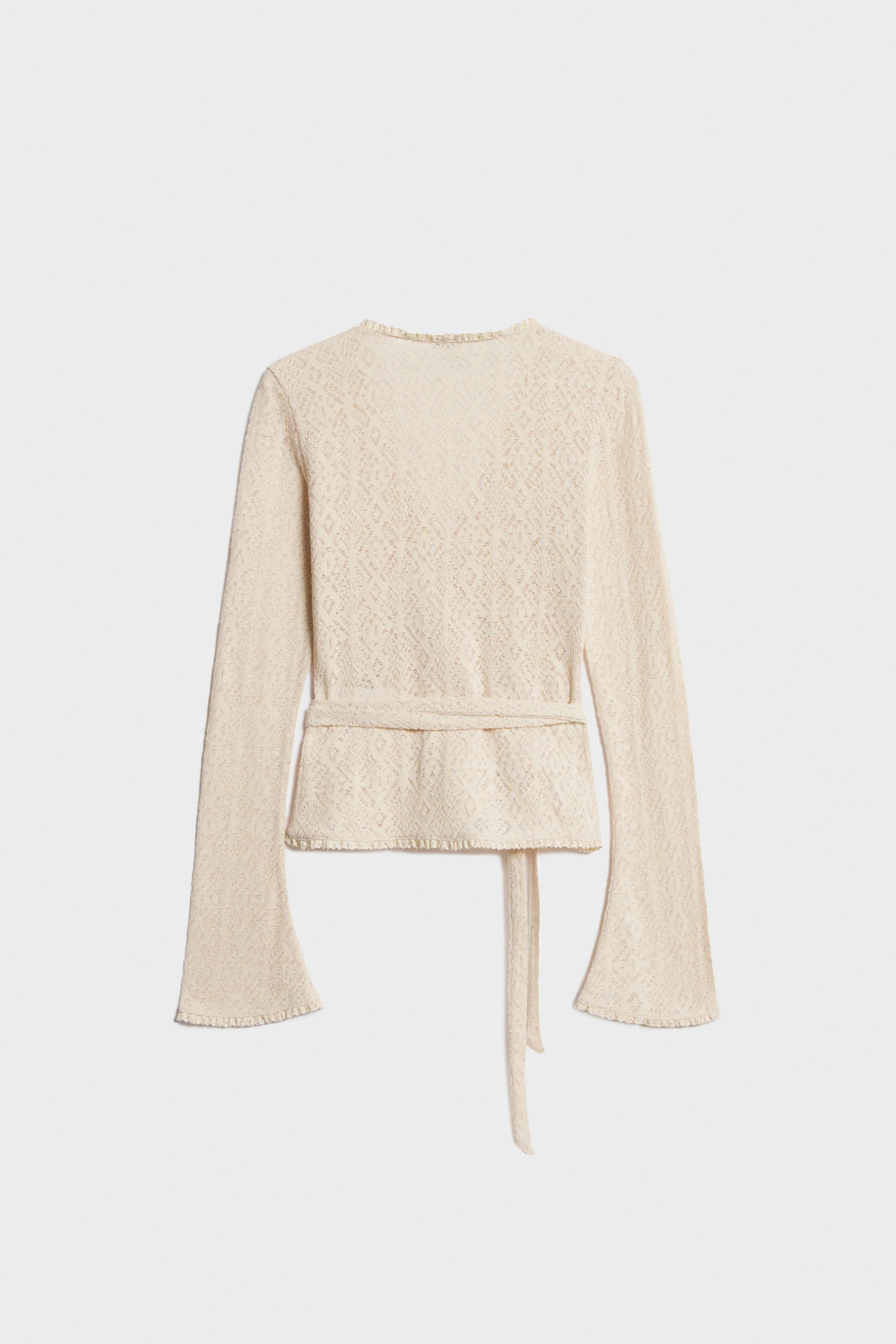 LACE JERSEY LONG-SLEEVED T-SHIRT - Image 5