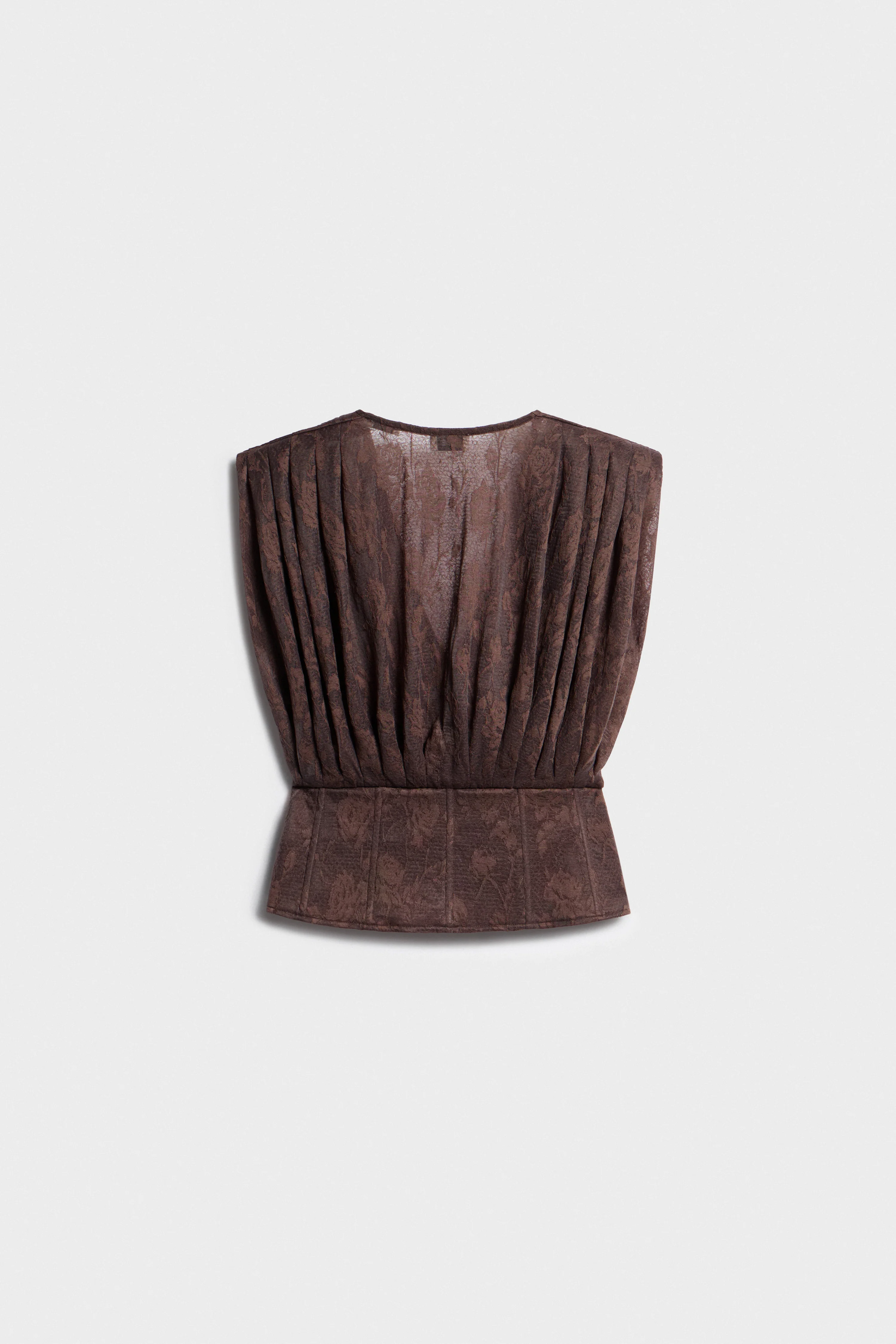 LACE-LOOK UNDERWIRED TOP - Image 6