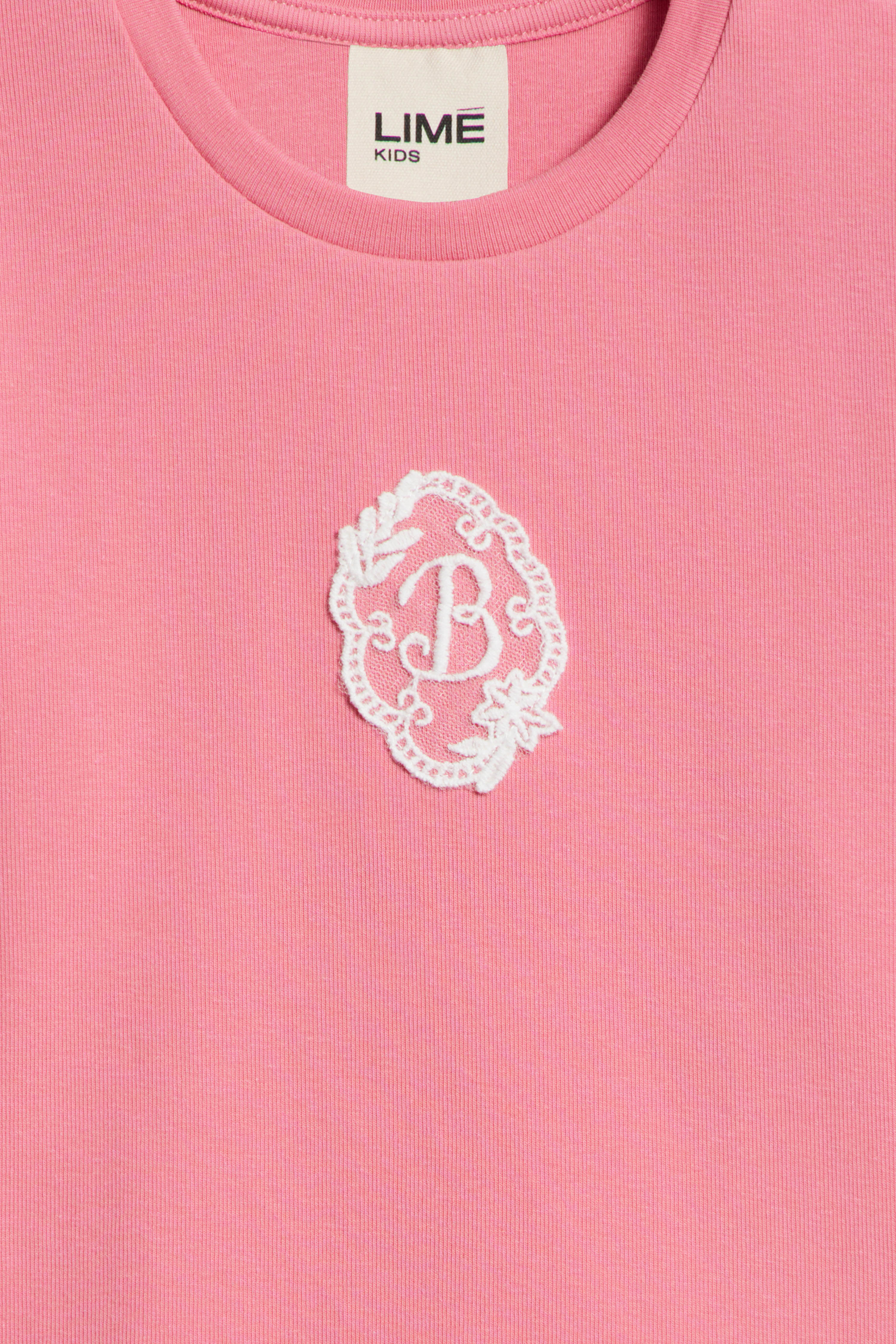 LACE PATCH COTTON T-SHIRT - Image 6