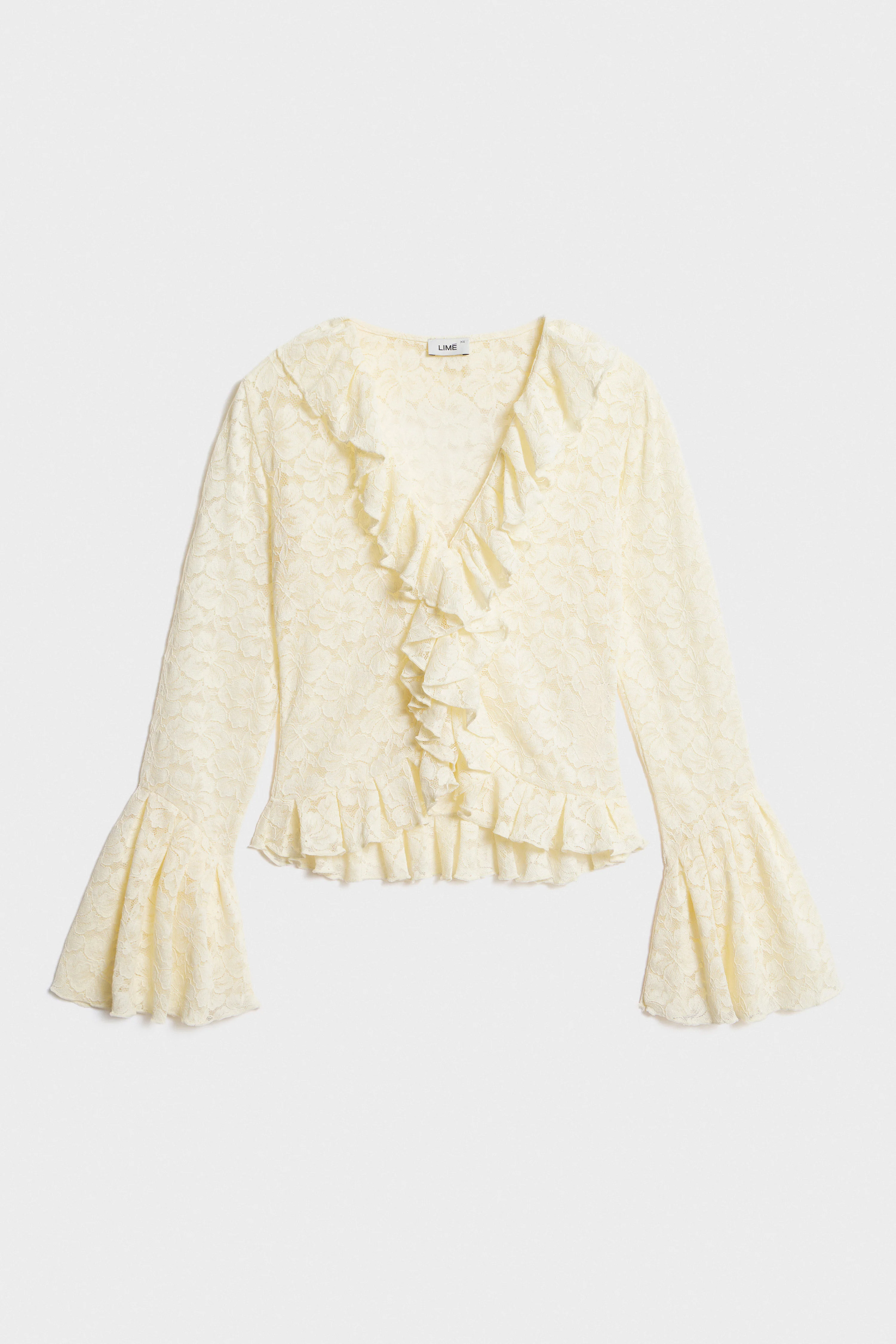 LACE RUFFLE BLOUSE - Image 5