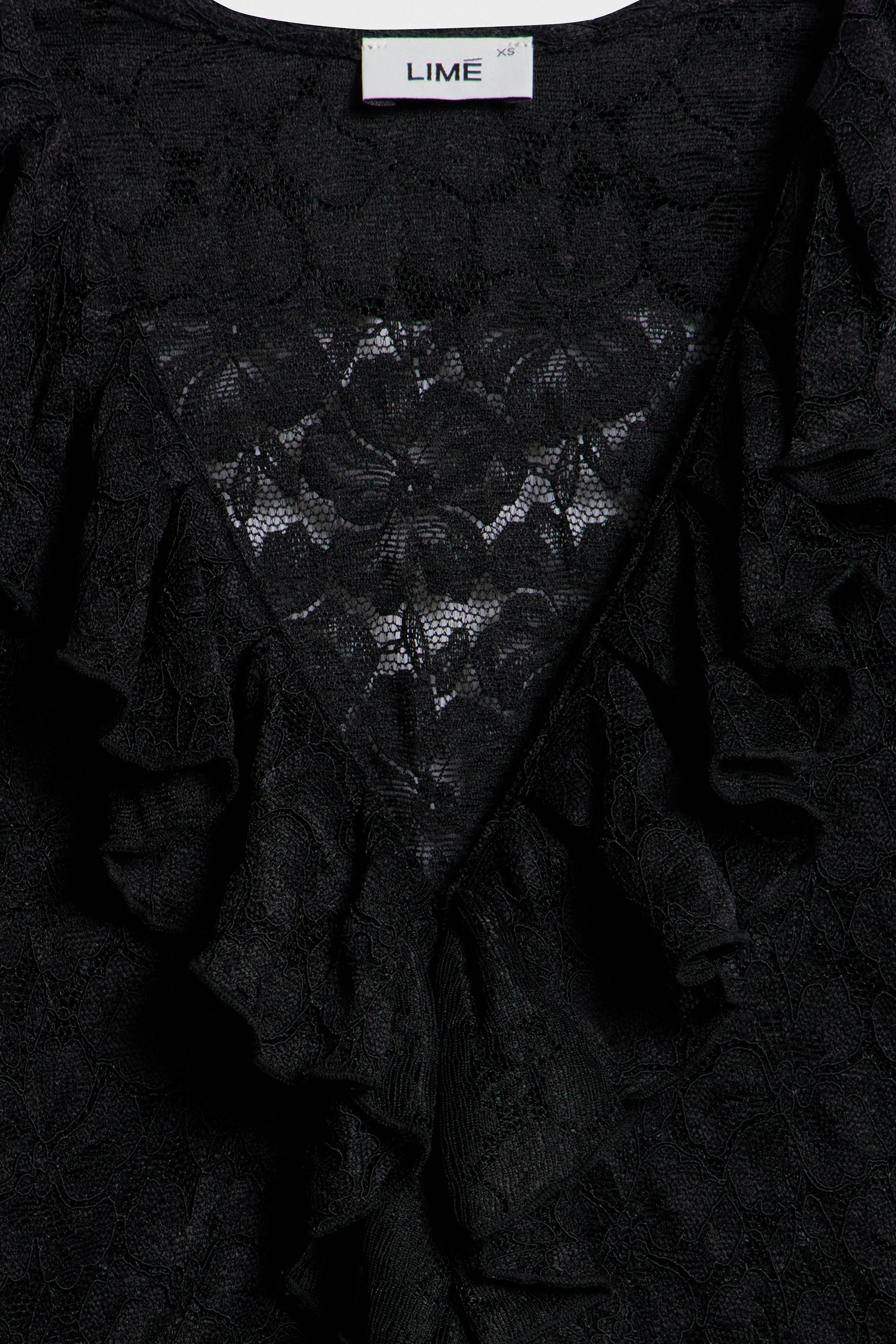 LACE RUFFLE BLOUSE - Image 7