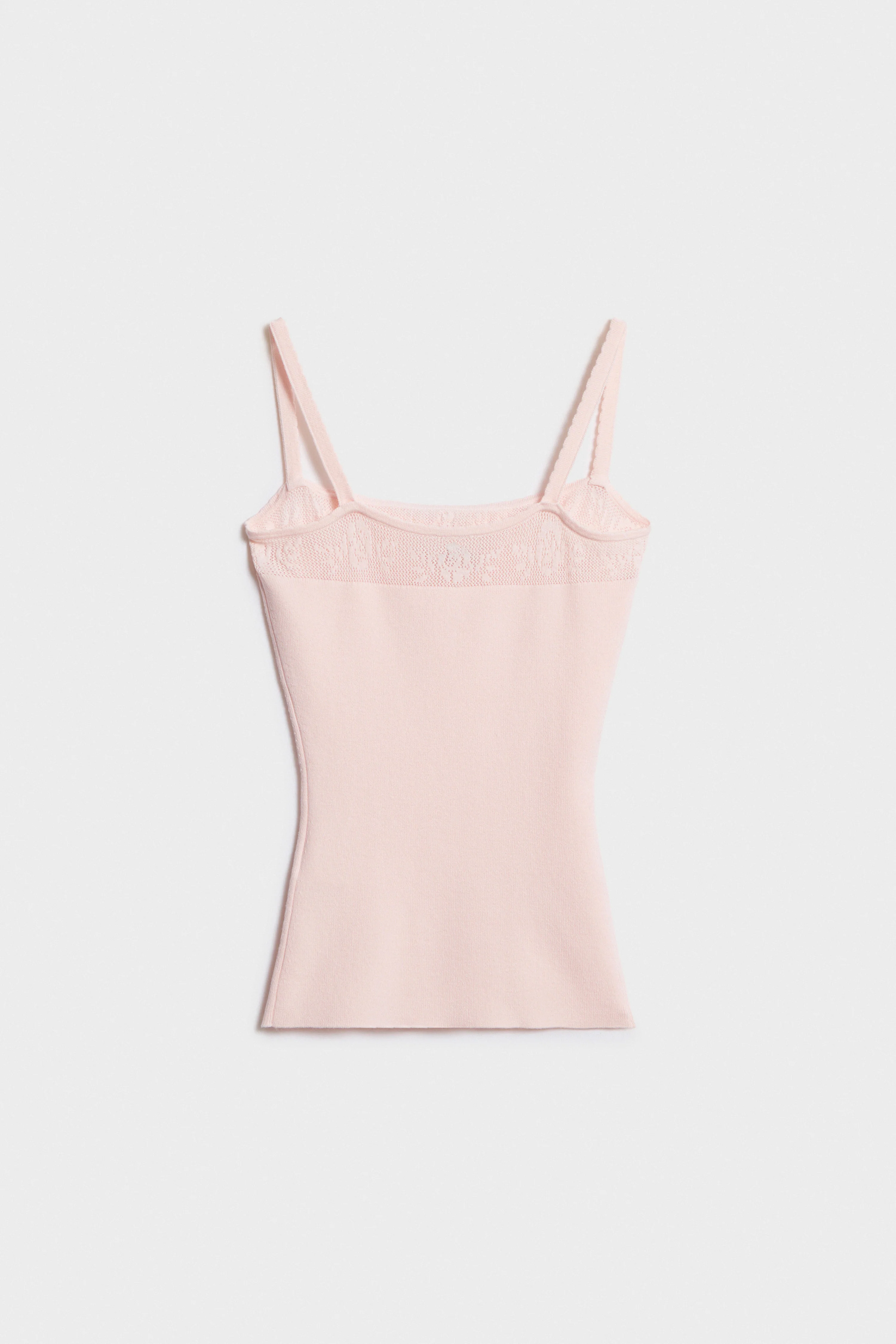 LACE-TRIMMED KNITTED TOP - Image 6