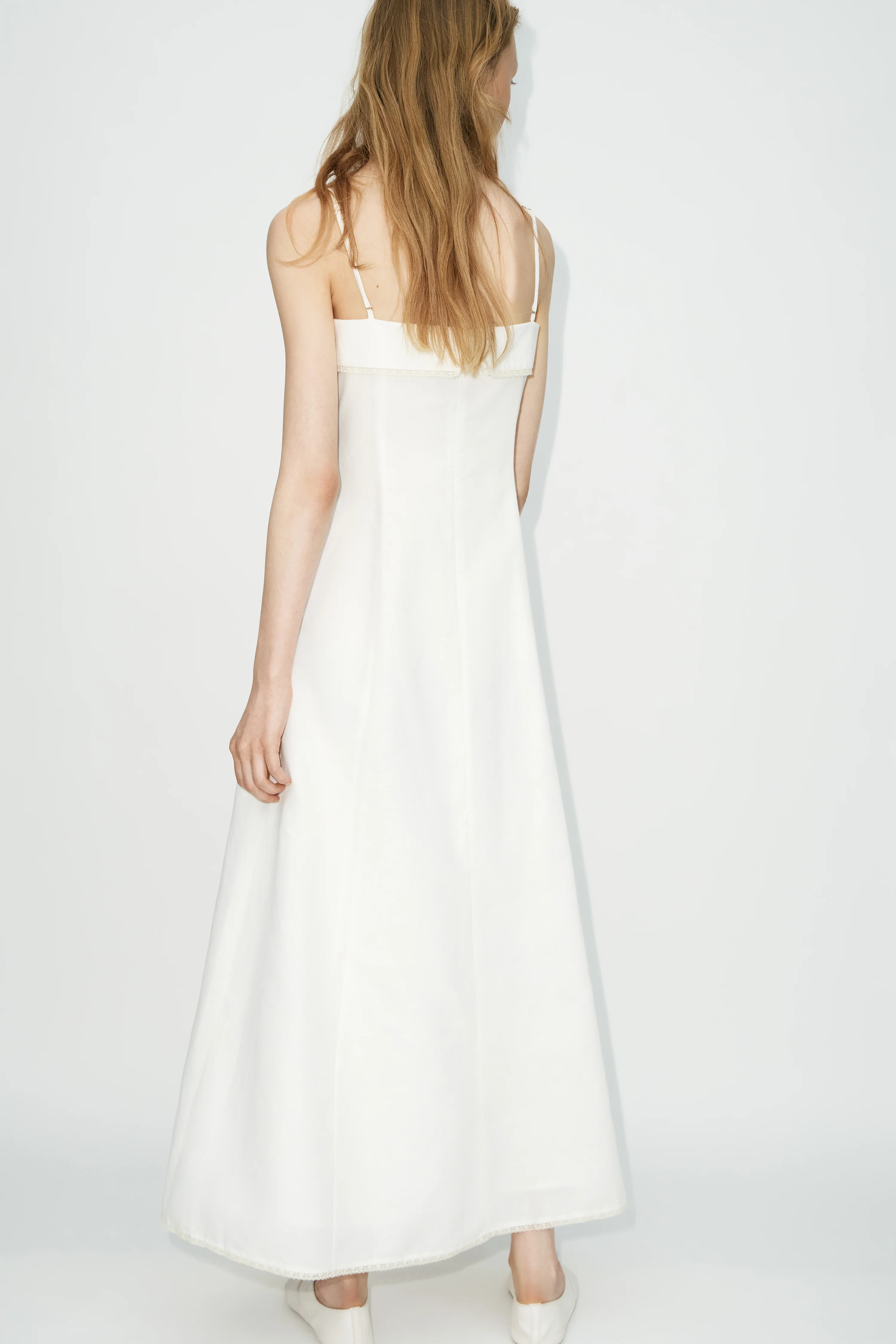 LACE-TRIMMED LINEN-COTTON DRESS - Image 4