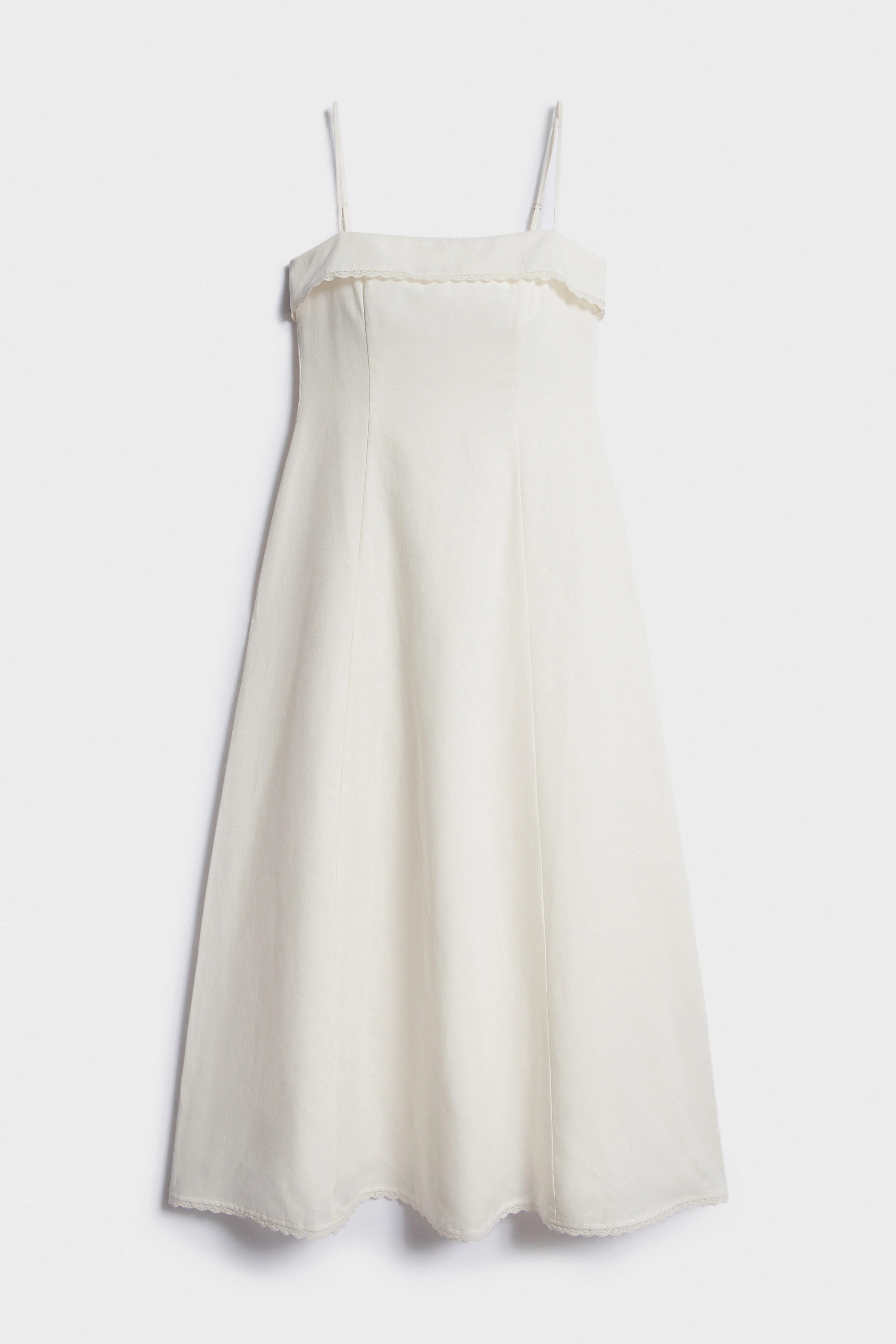 LACE-TRIMMED LINEN-COTTON DRESS - Image 6