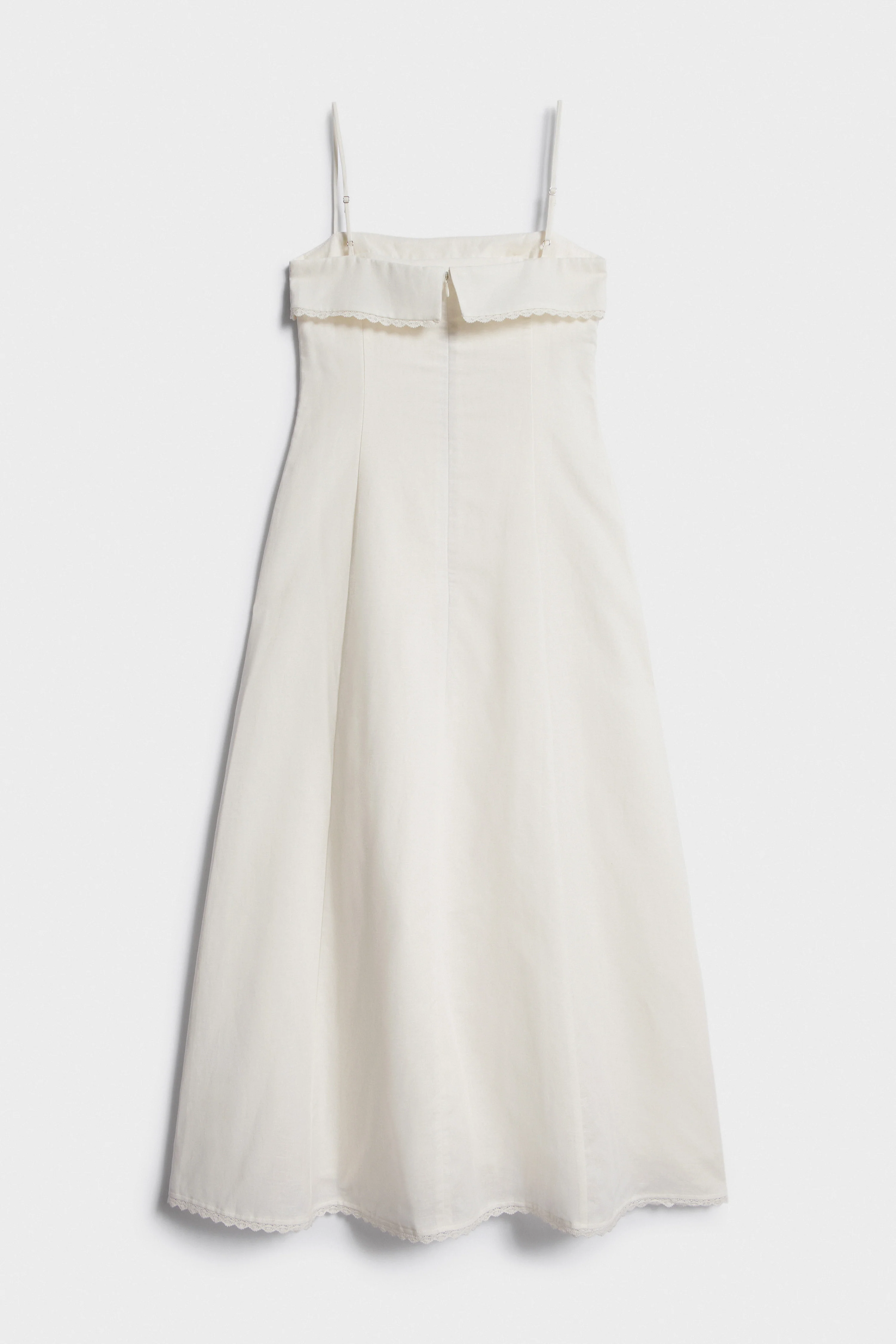 LACE-TRIMMED LINEN-COTTON DRESS - Image 7