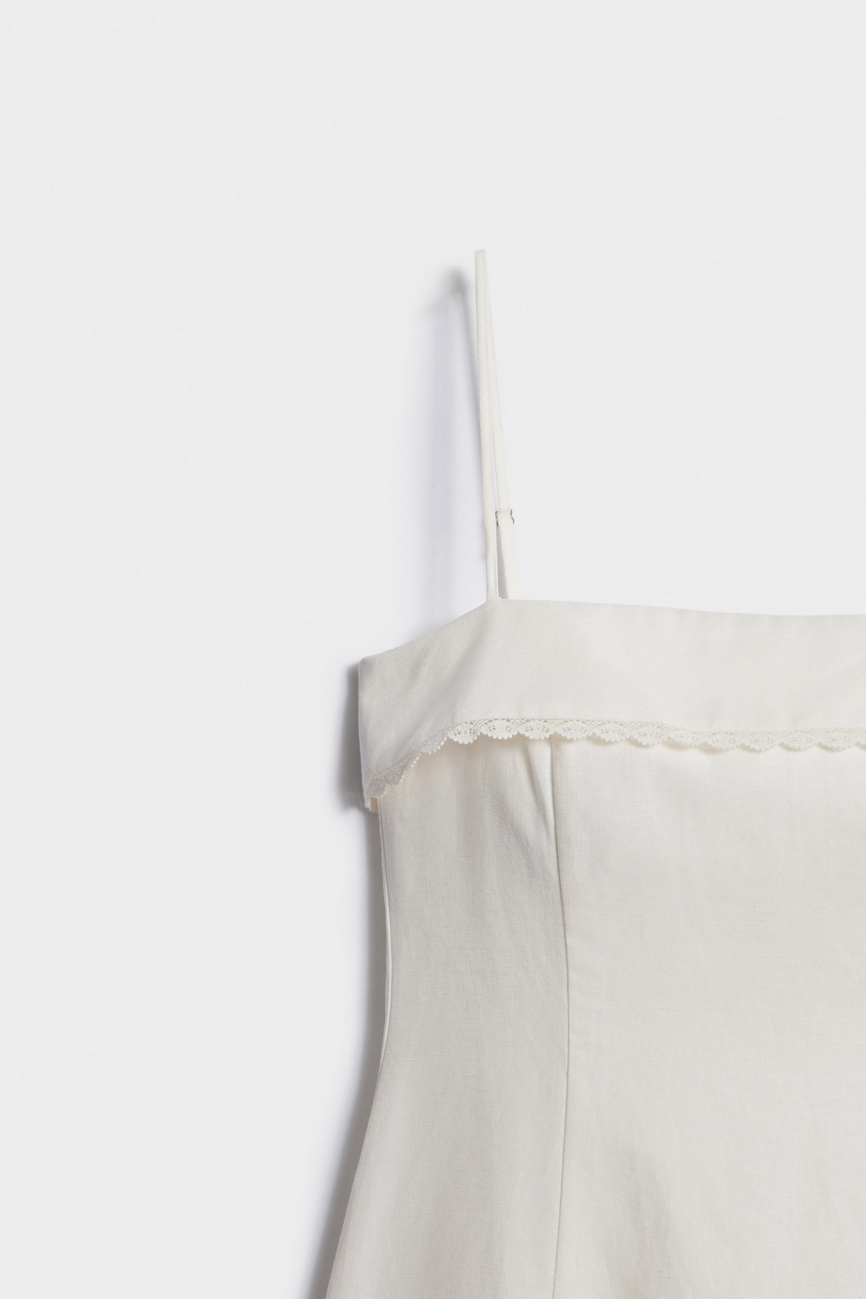 LACE-TRIMMED LINEN-COTTON DRESS - Image 8