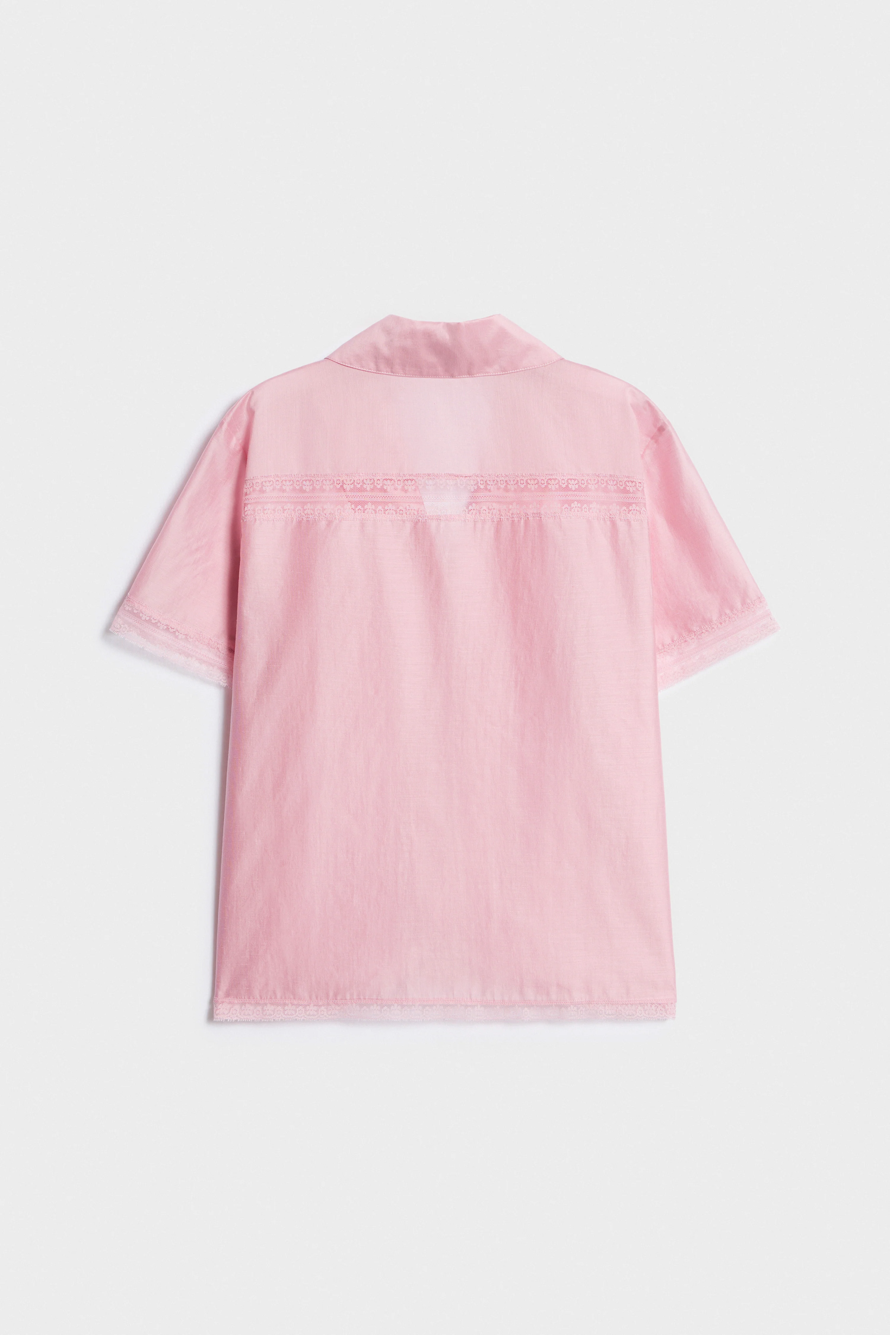 LACE-TRIMMED LYOCELL SHIRT - Image 5