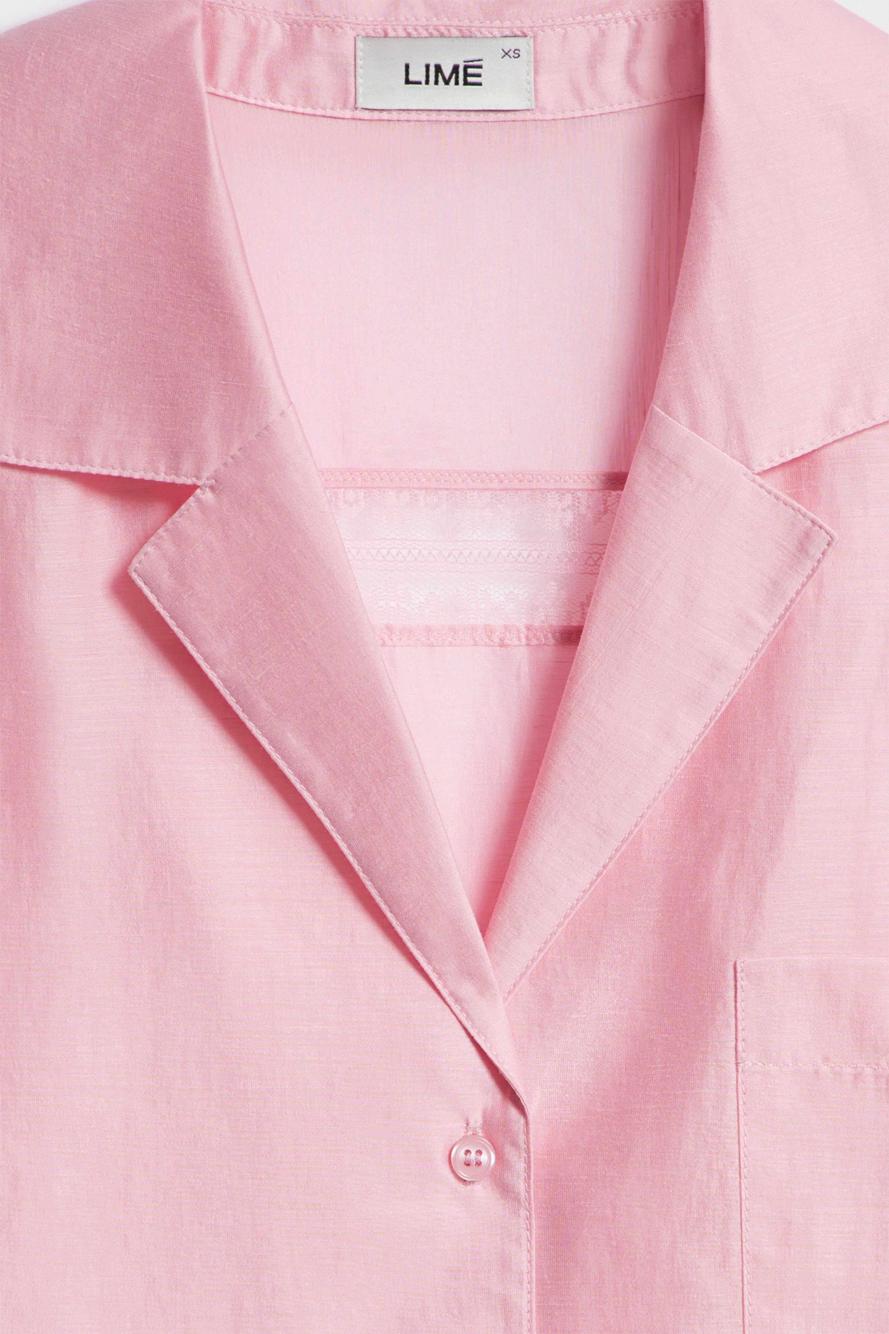 LACE-TRIMMED LYOCELL SHIRT - Image 6