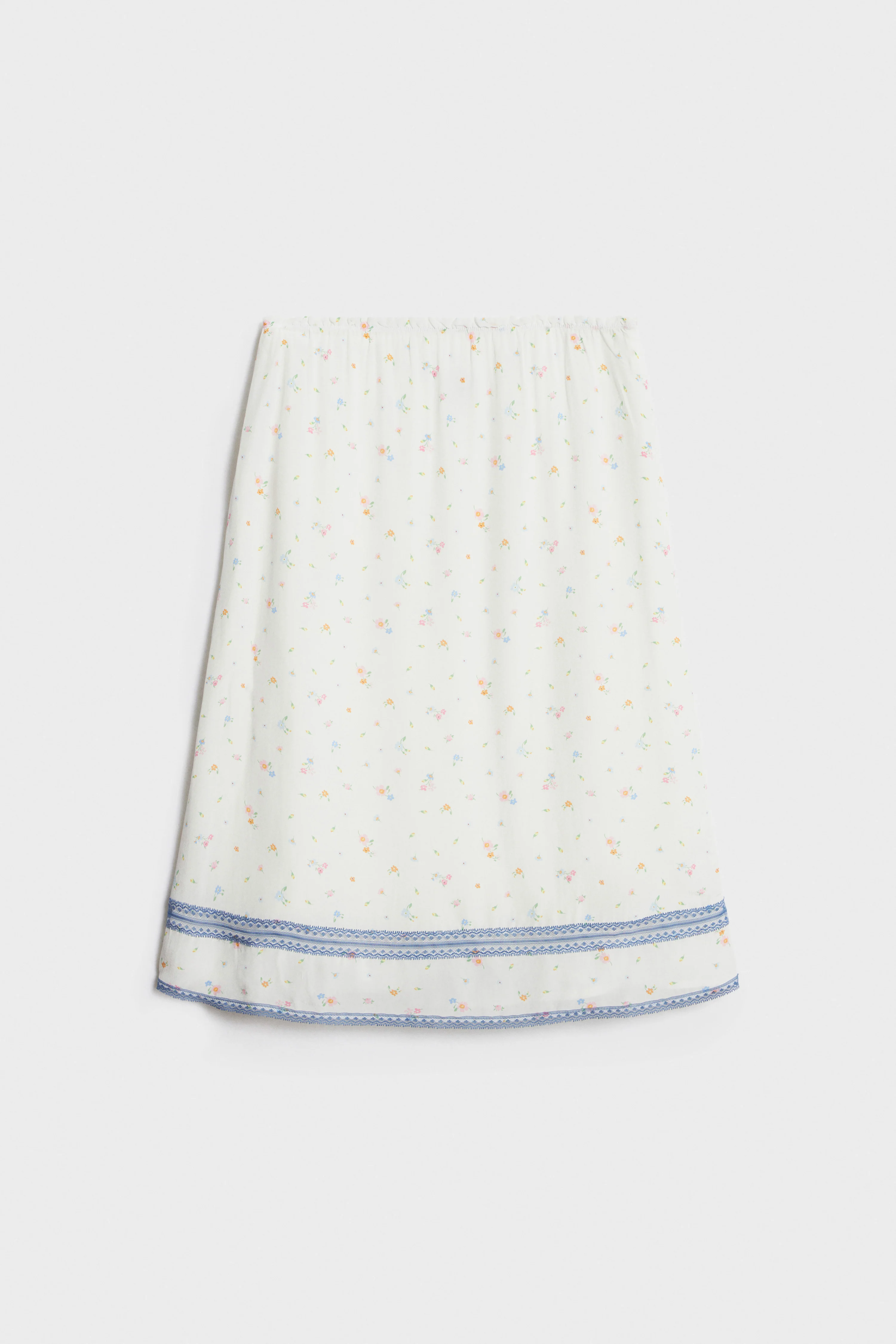 LACE-TRIMMED SATIN SKIRT - Image 5