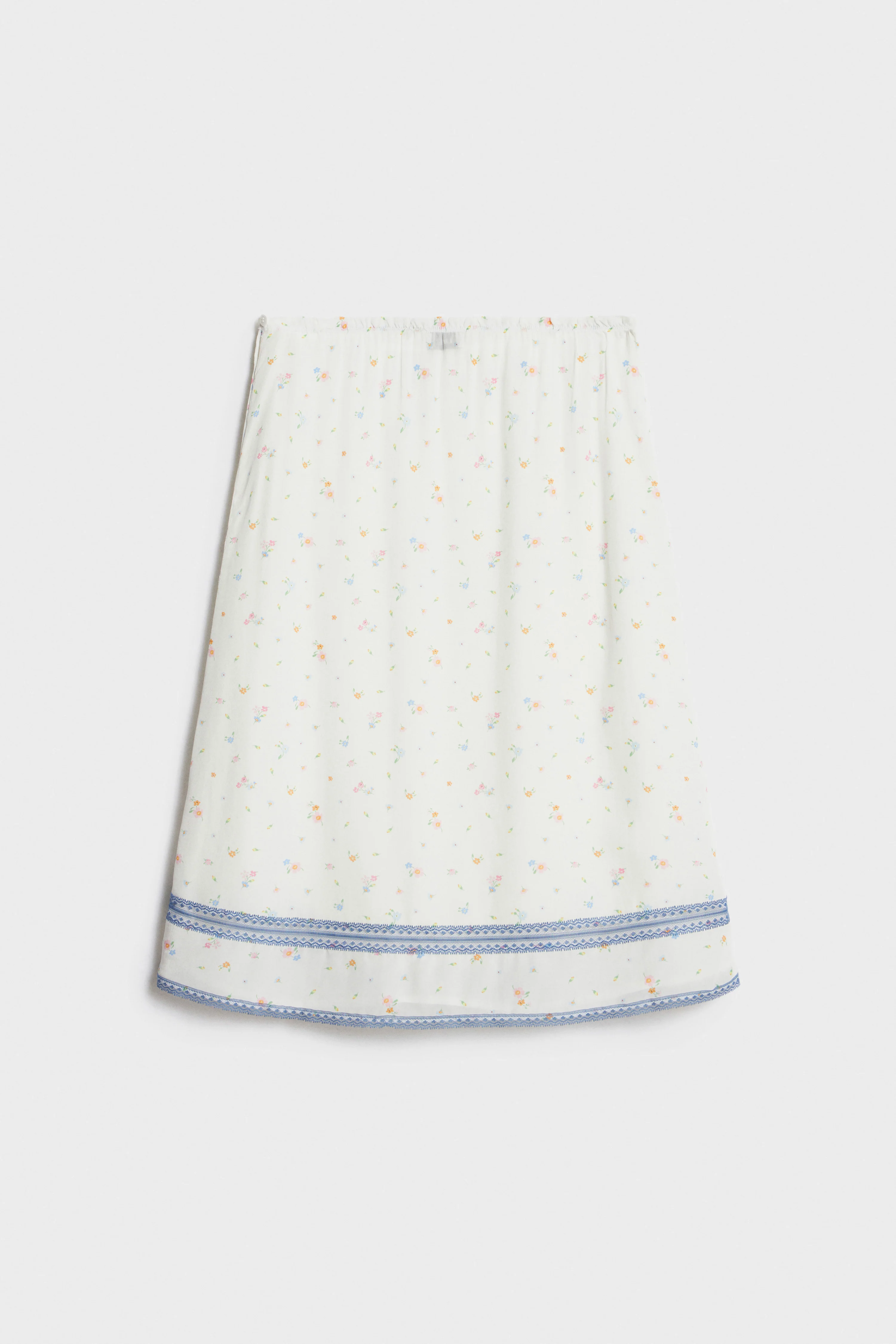 LACE-TRIMMED SATIN SKIRT - Image 6