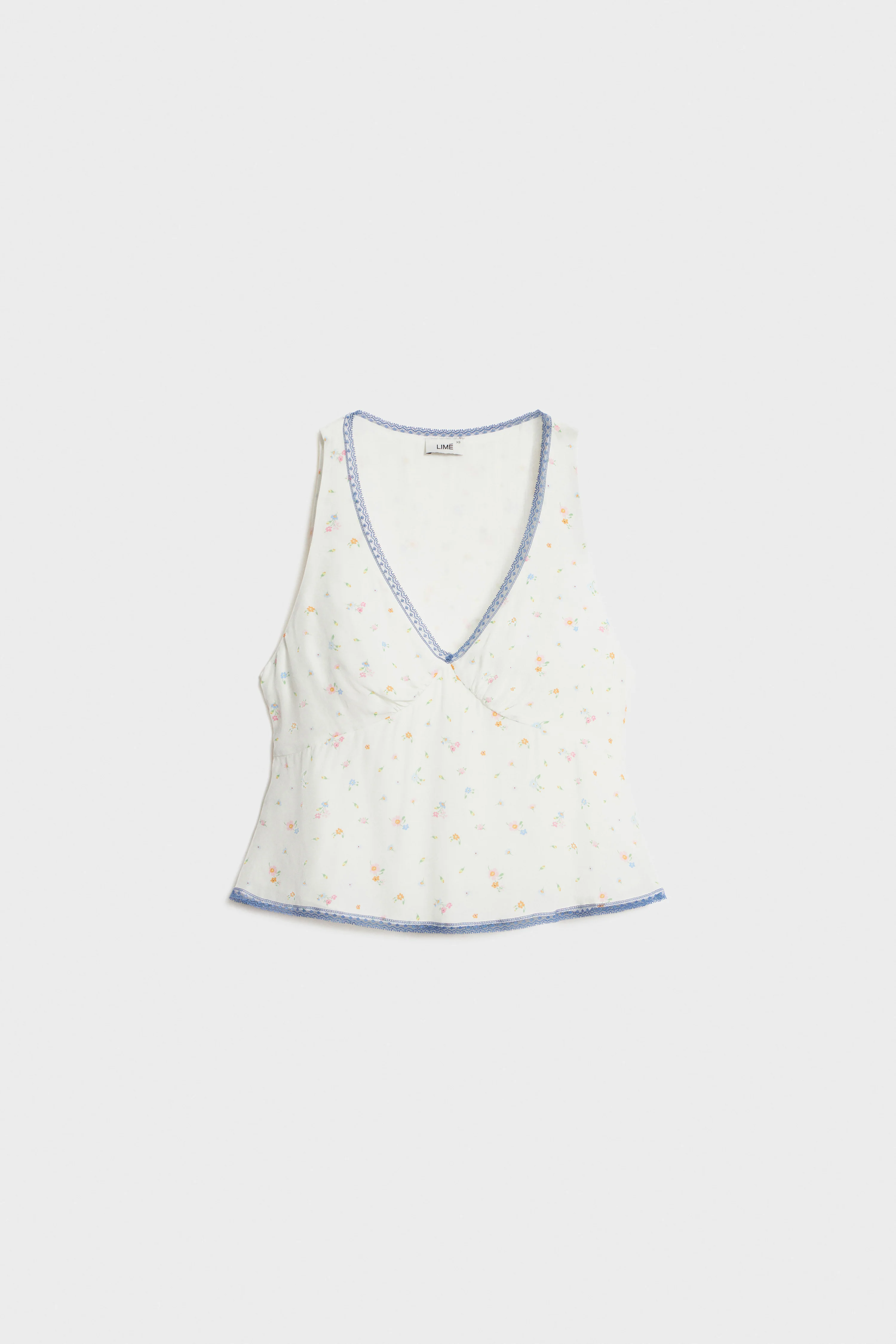 LACE-TRIMMED SATIN TOP - Image 6