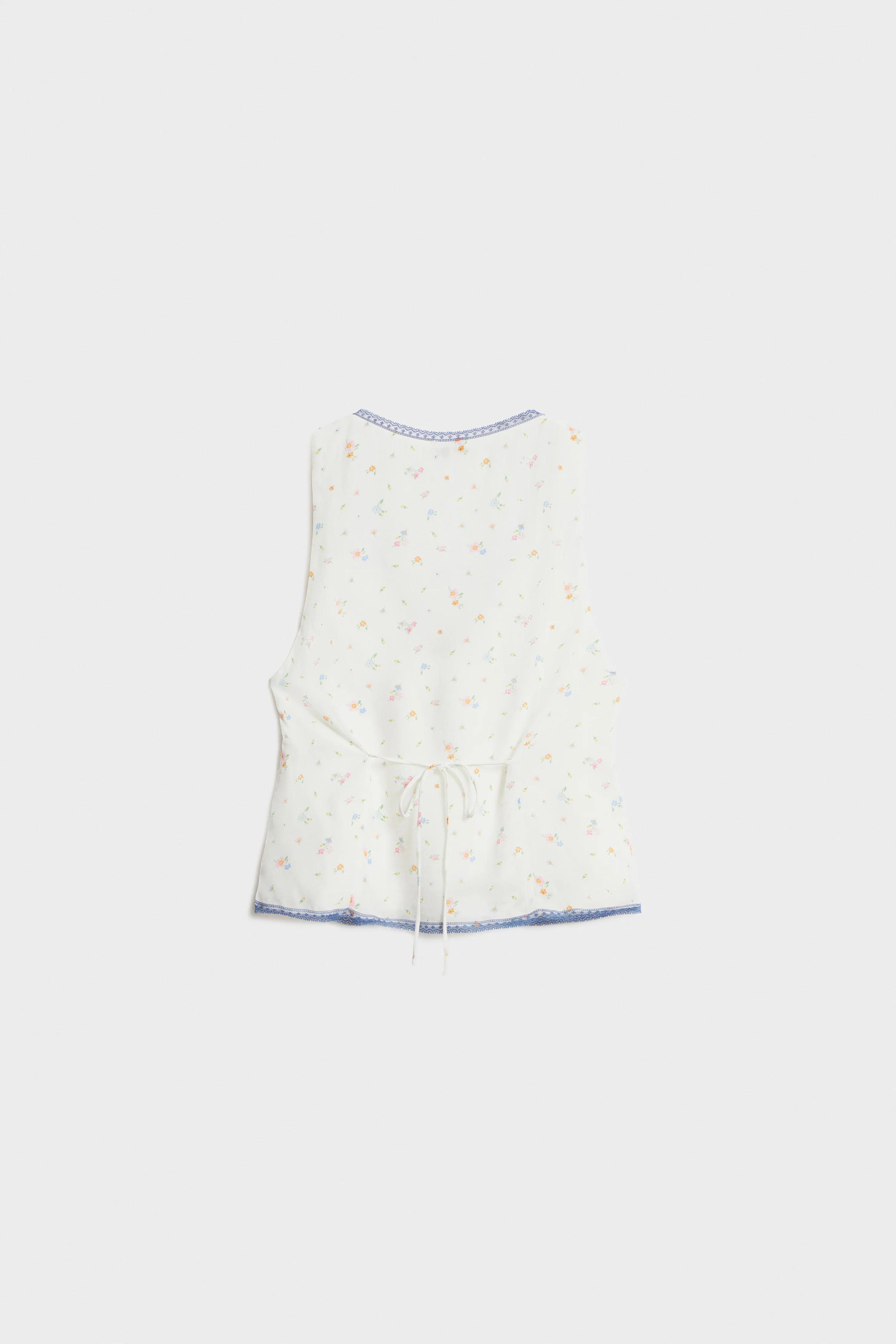 LACE-TRIMMED SATIN TOP - Image 7