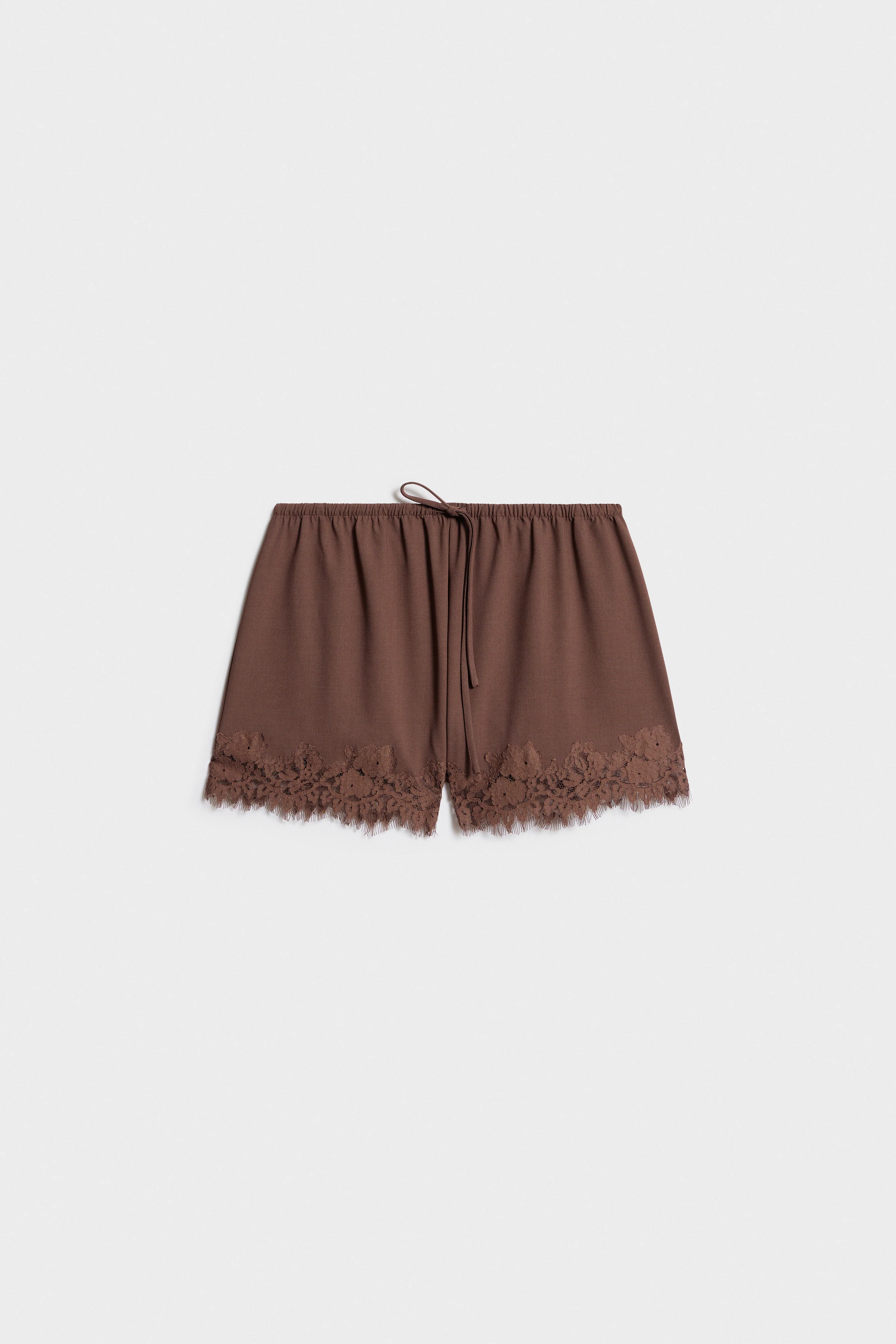 LACE-TRIMMED SHORTS - Image 5