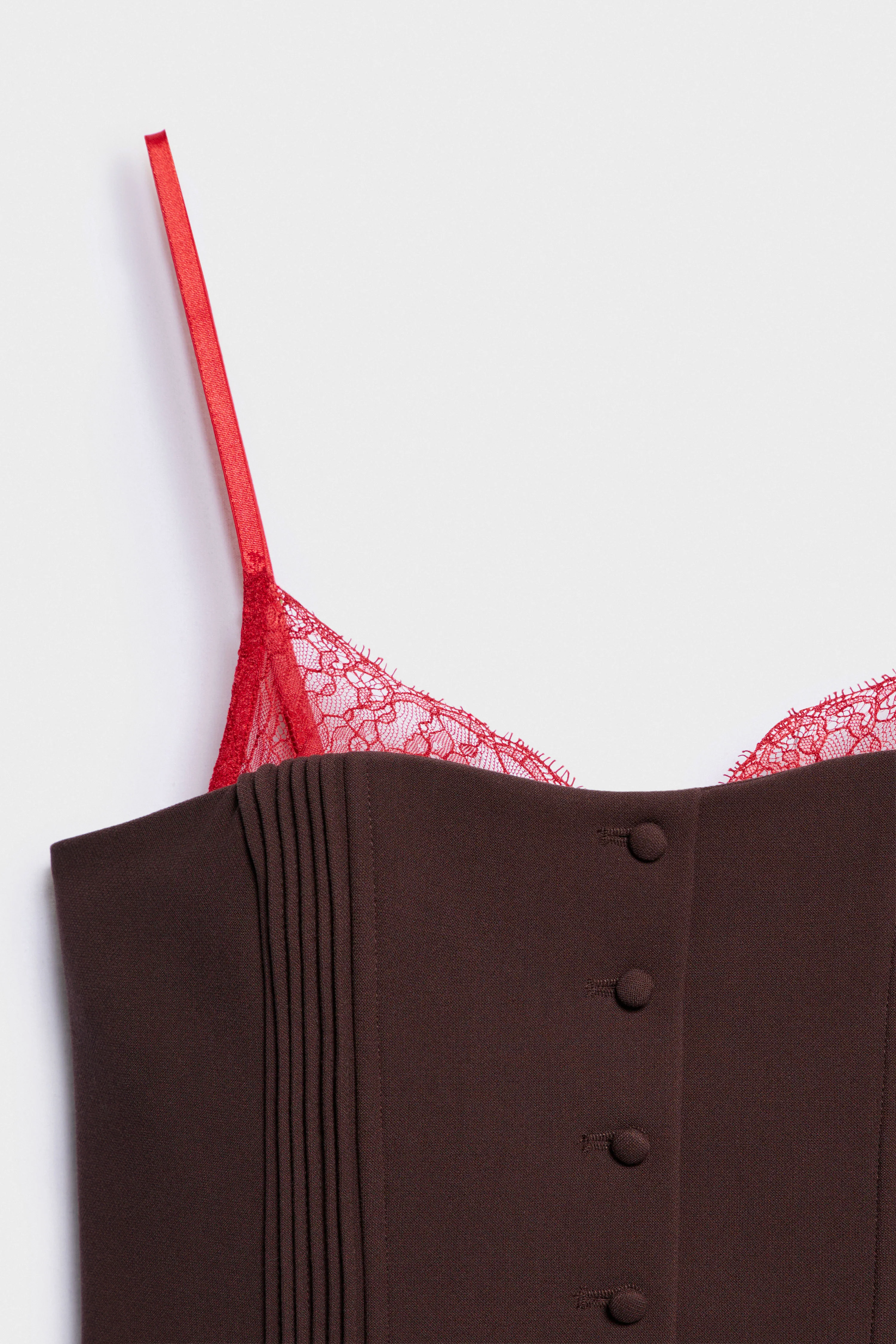 LACE-TRIMMED SLIM TOP - Image 4
