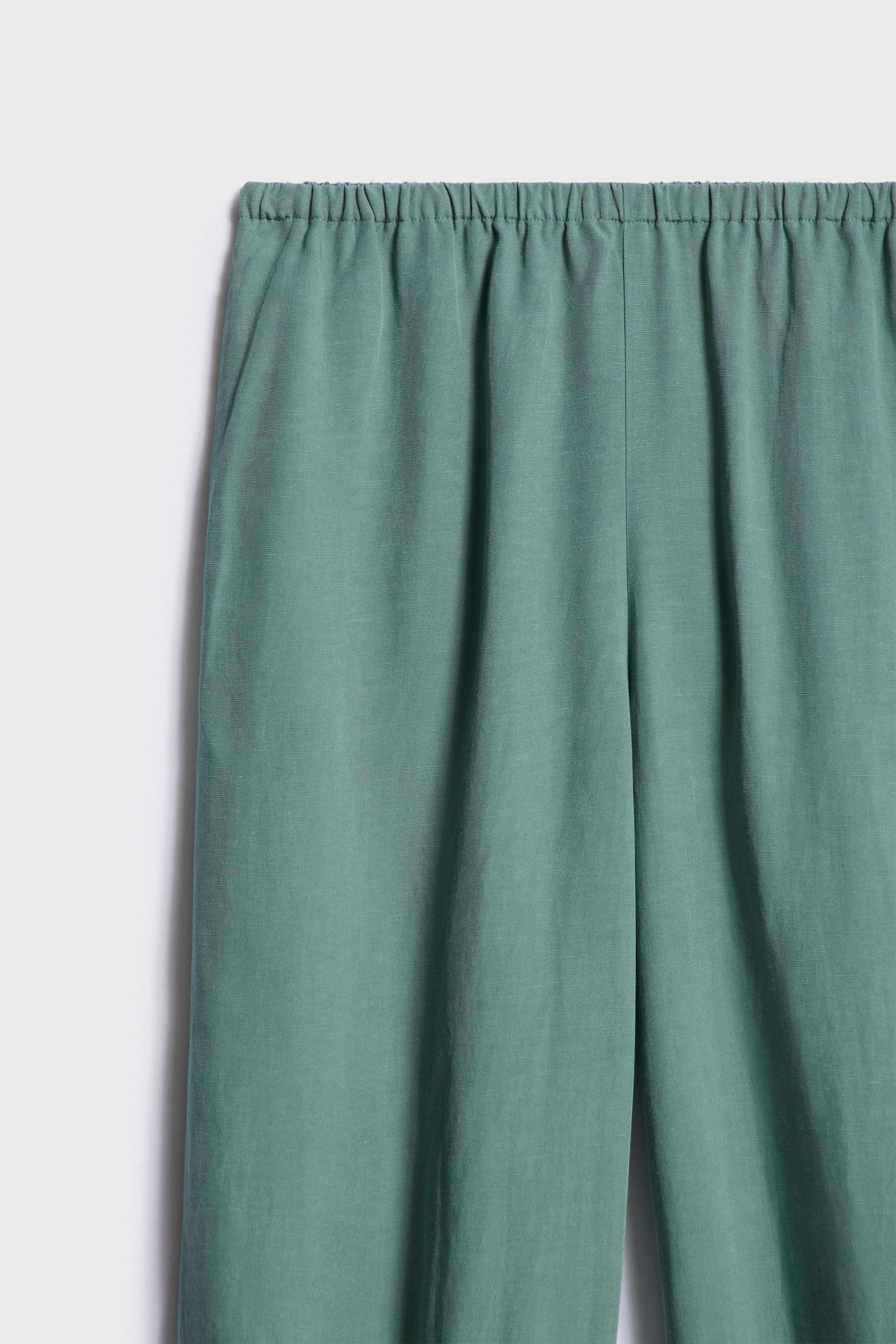 LACE-TRIMMED VISCOSE-BLEND TROUSERS - Image 7