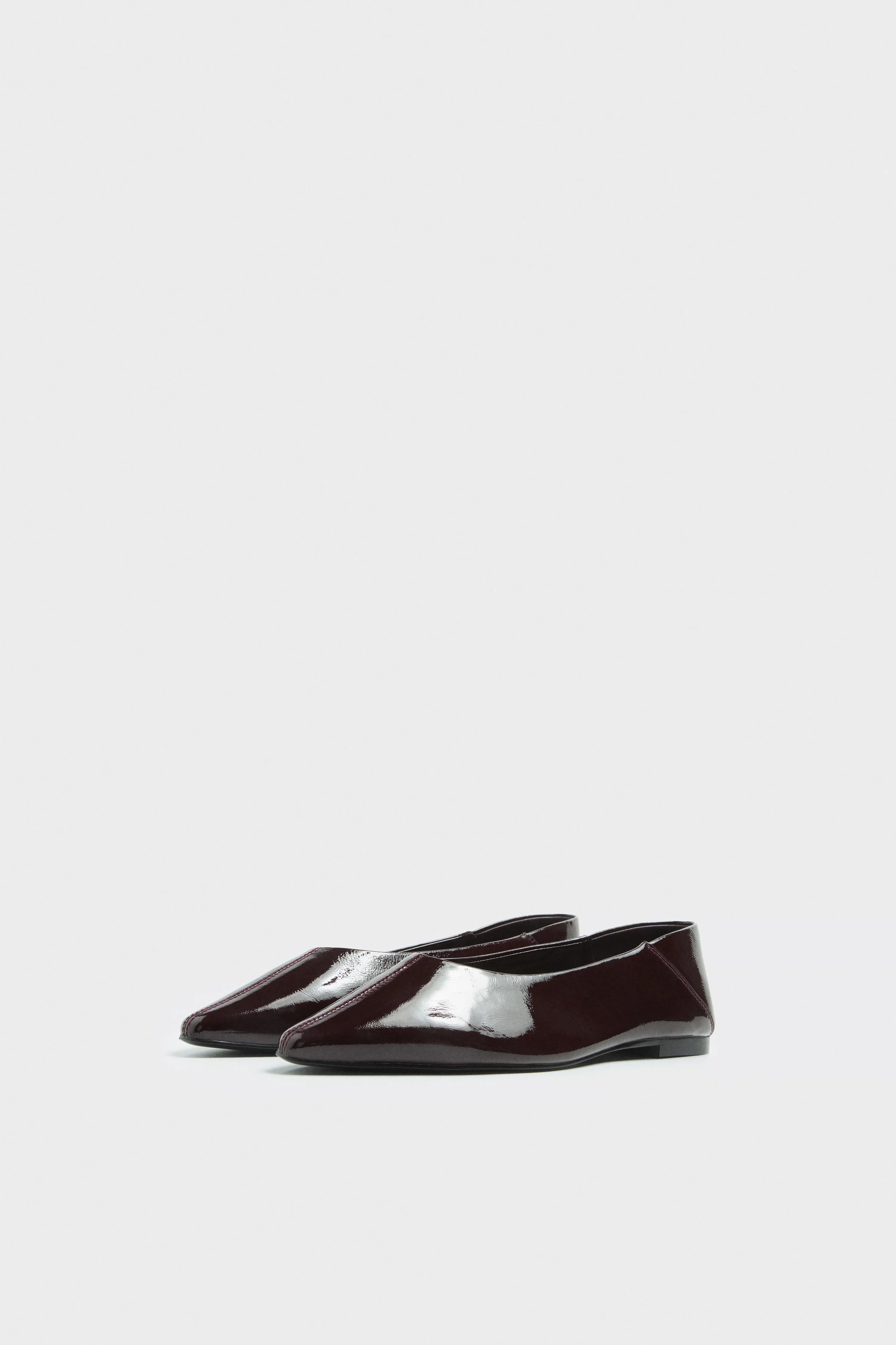 LEATHER FLAT SHOES - Image 3