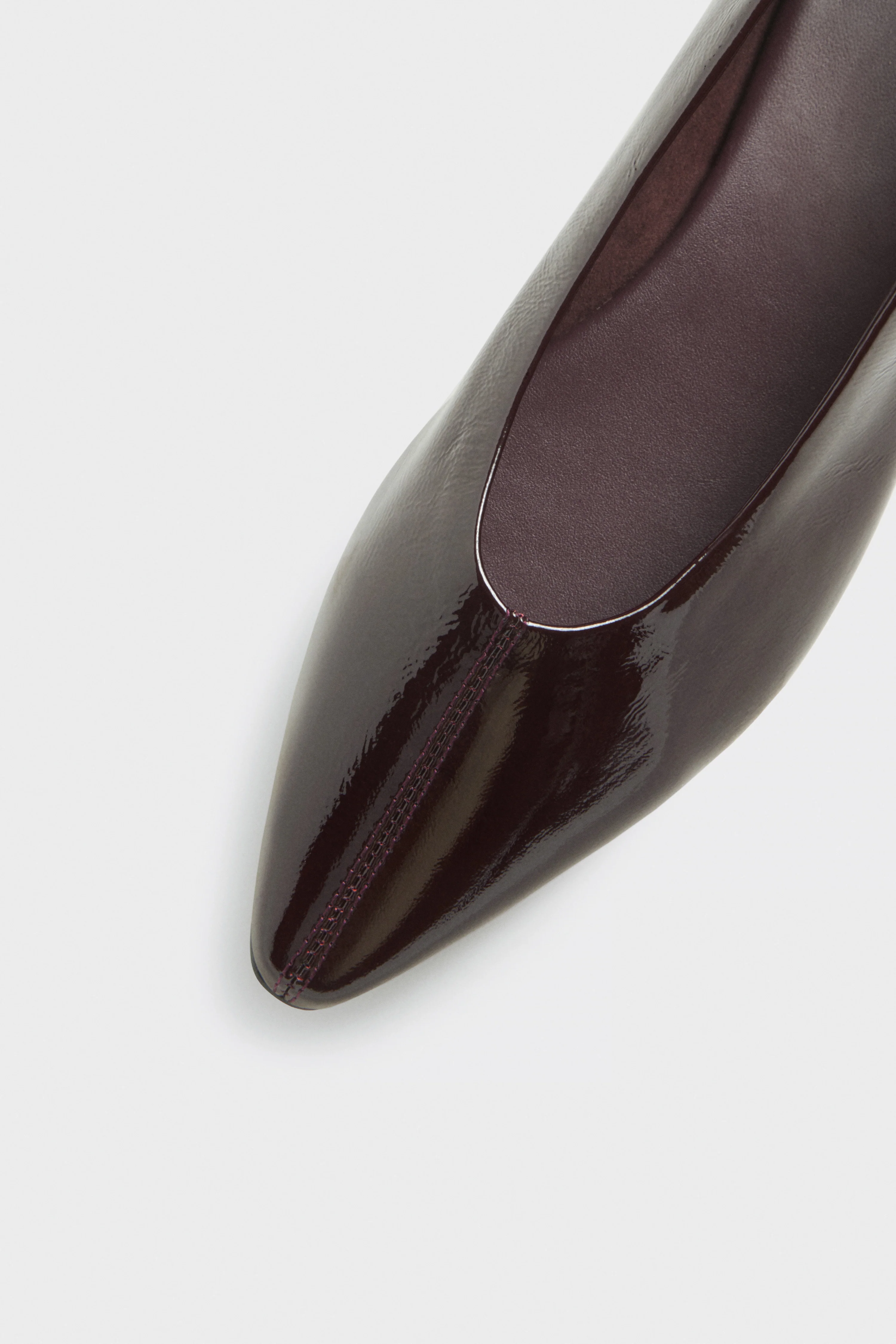 LEATHER FLAT SHOES - Image 5