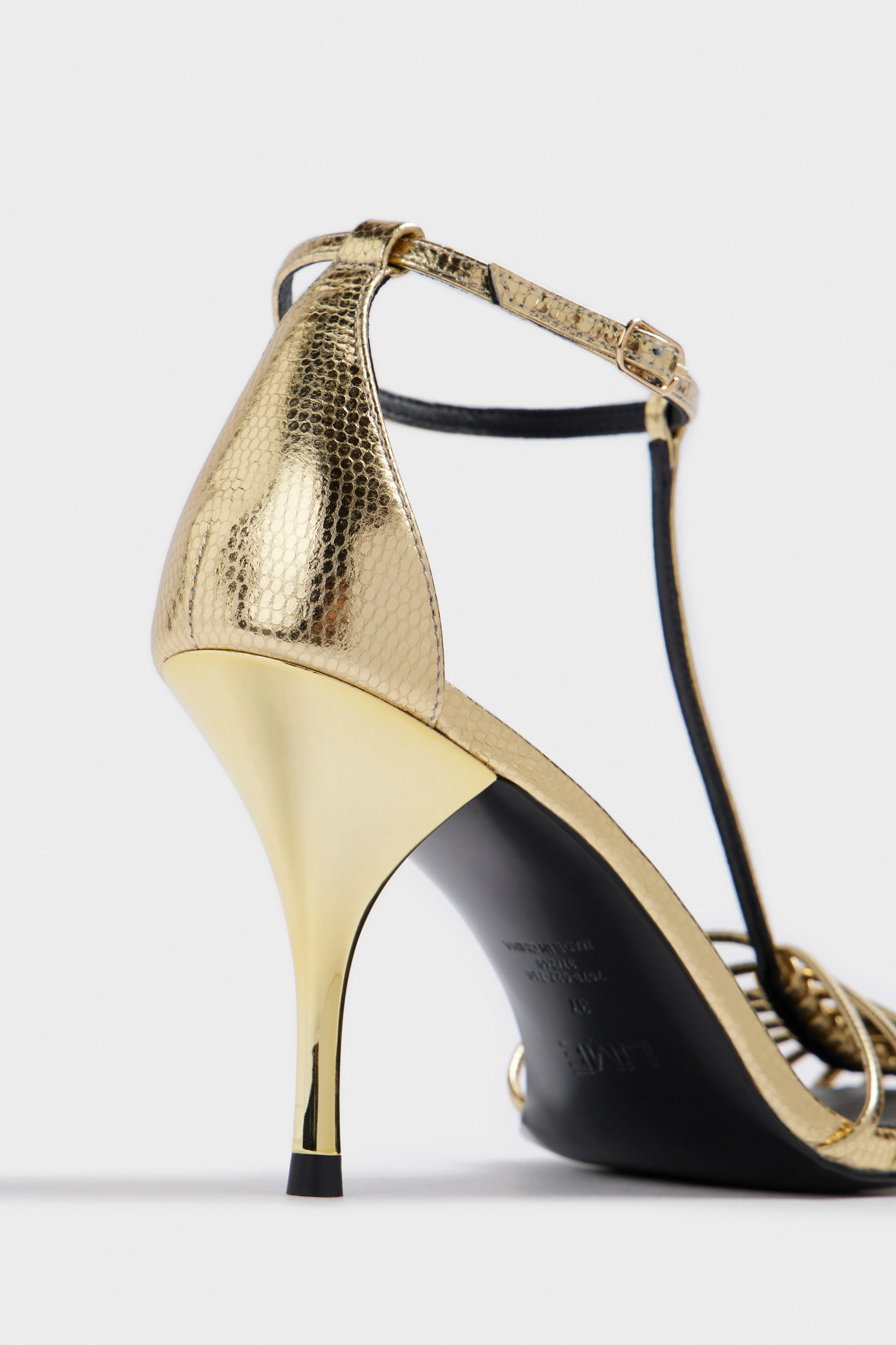 LEATHER HEELED SANDALS - Image 9