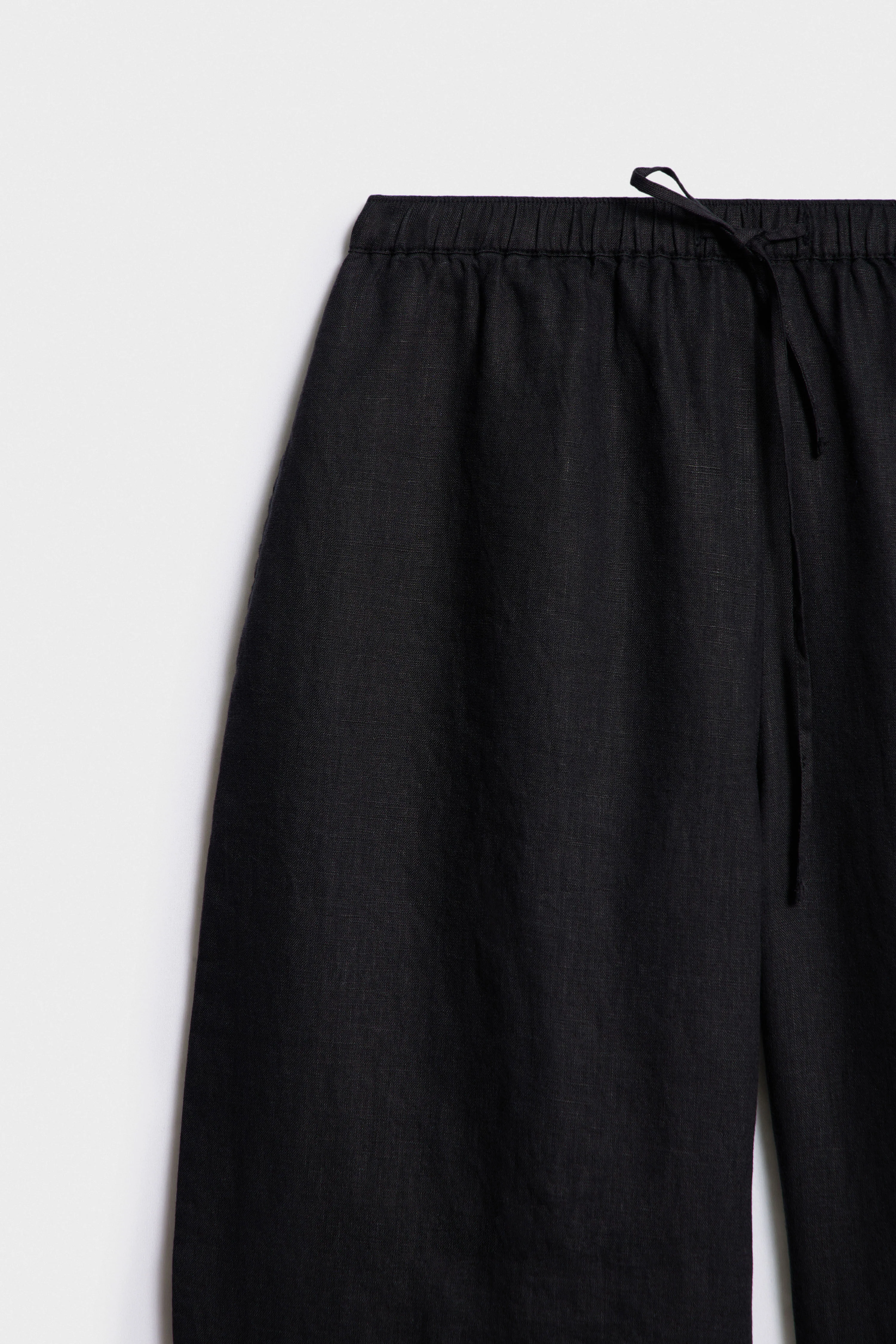 LINEN BAGGY TROUSERS - Image 7