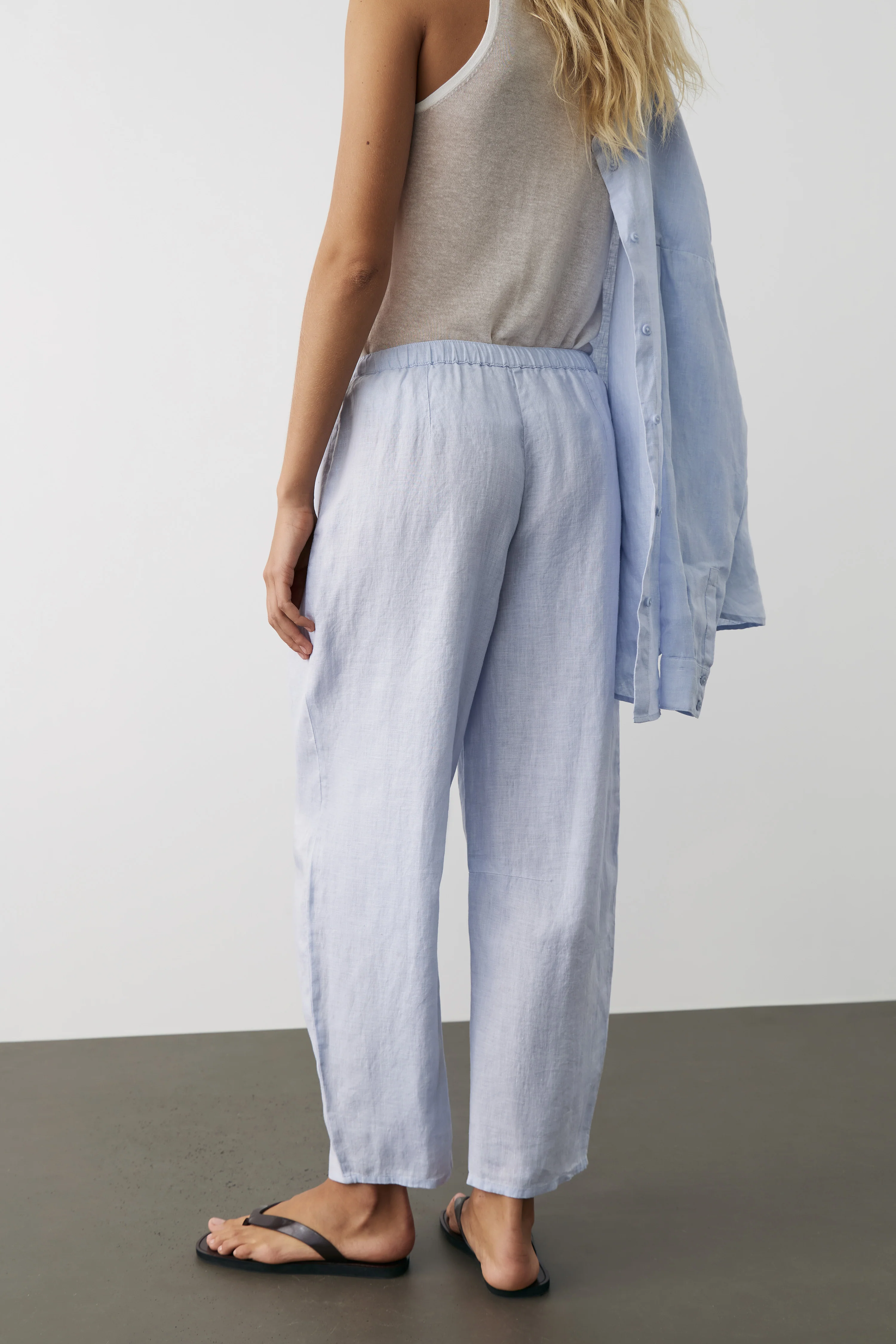 LINEN BAGGY TROUSERS - Image 3